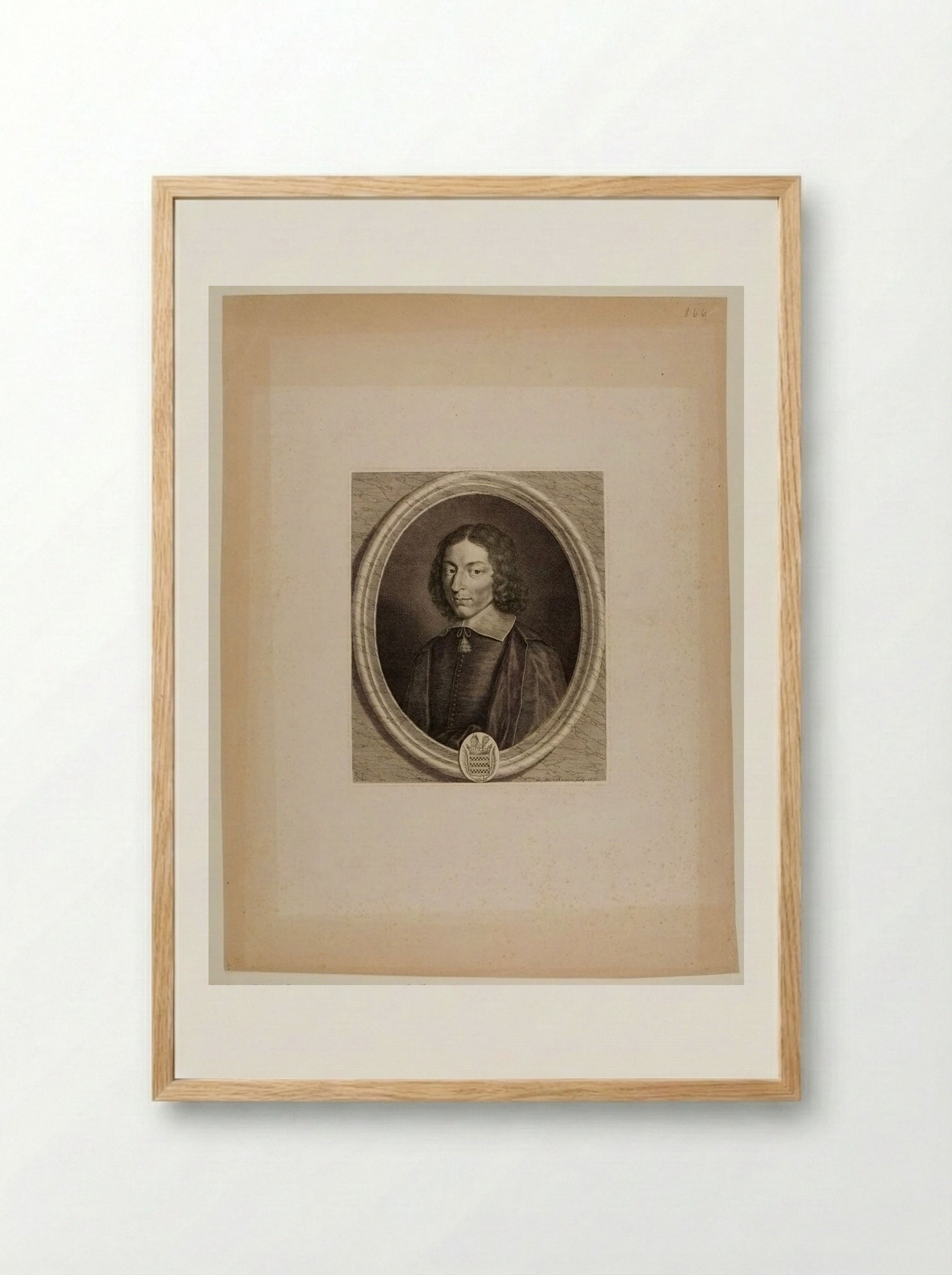 Pierre du Cambout, Cardinal de Coislin - Grégoire Huret - Framed Print Wood