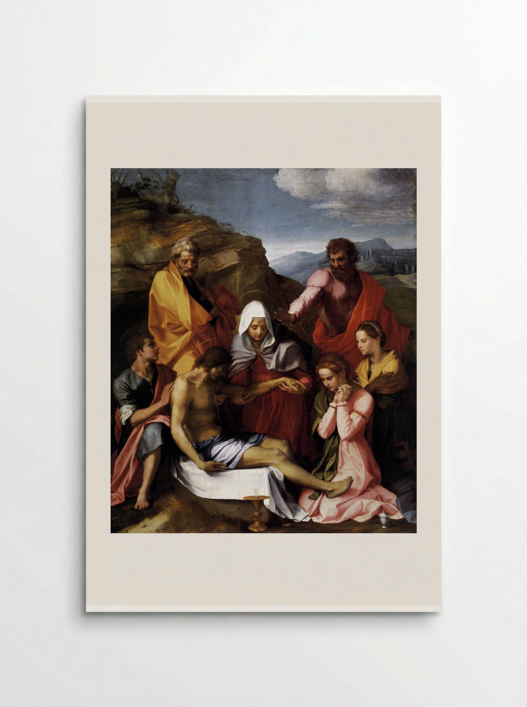 Pietà with Saints - Andrea del Sarto - Poster