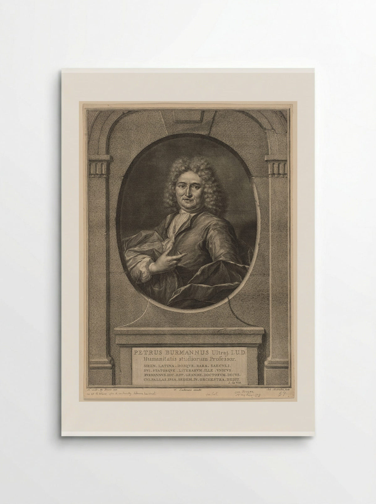 Pieter Burmann - Jacobus Houbraken - Poster