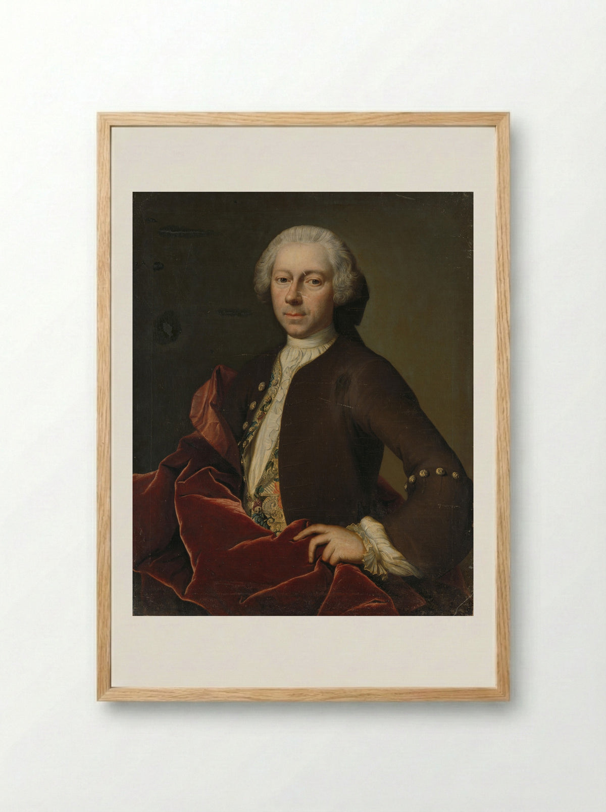 Pieter Parker (1700-1759), Schepen, raad en burgemeester van Goes - B. Monmorency - Framed Print Wood