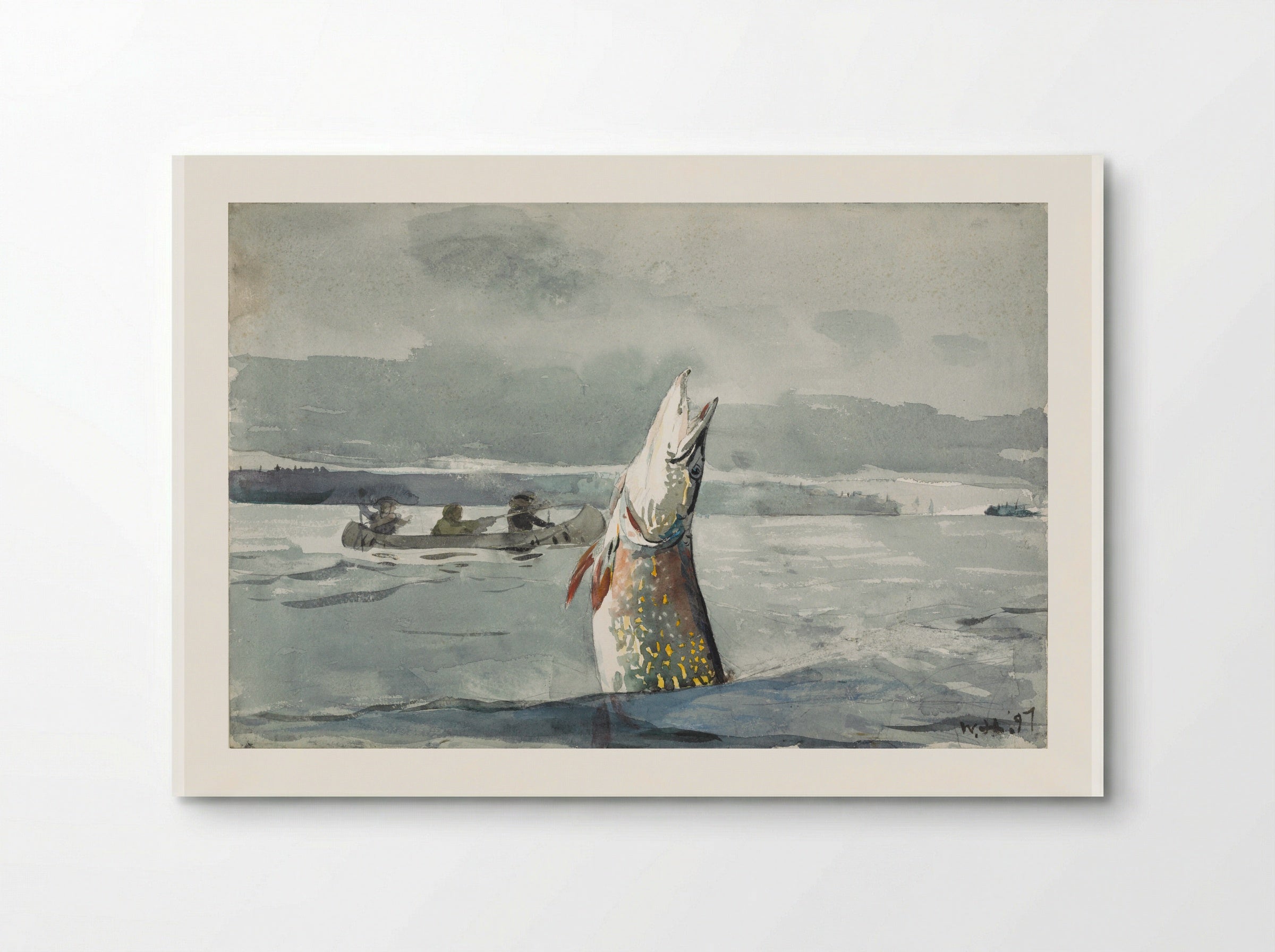 Pike, Lake St. John (Ouananiche Fishing) - Winslow Homer - Poster