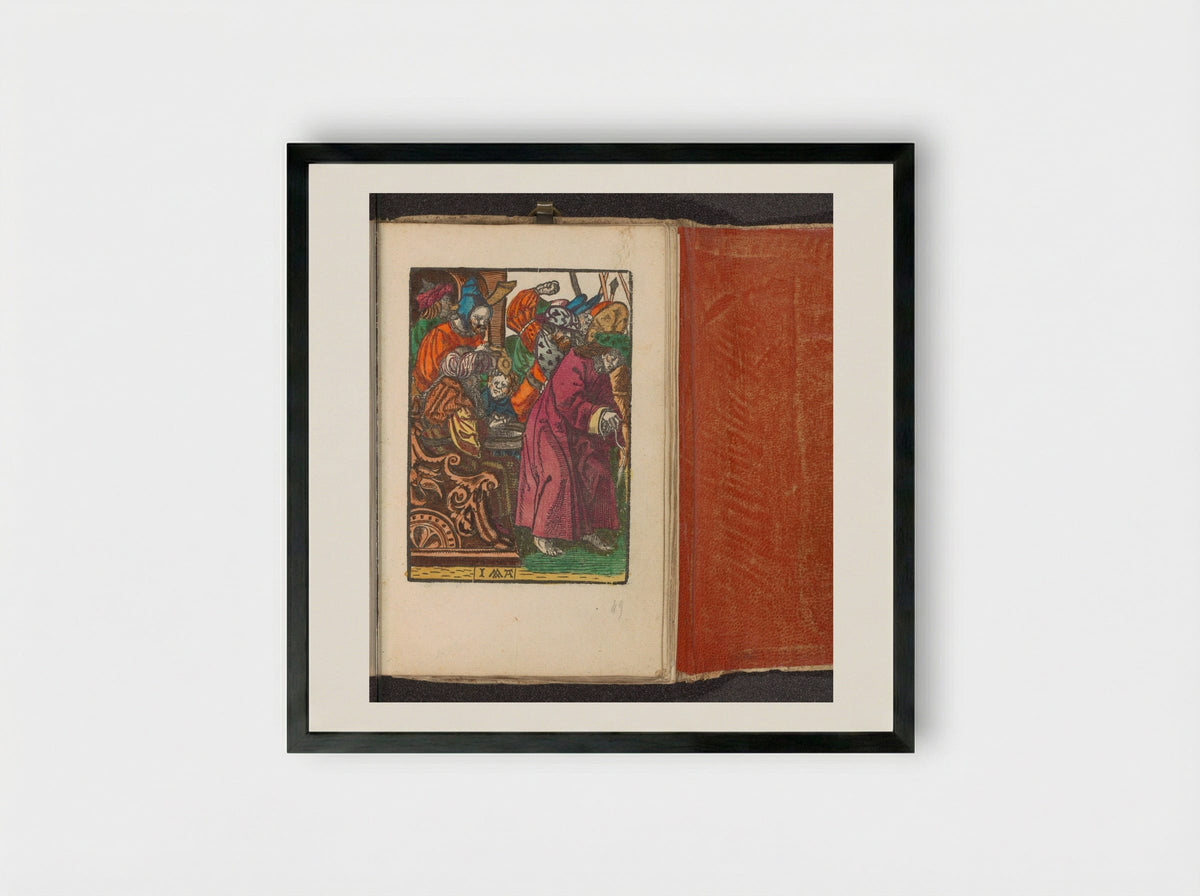 Pilate Washing His Hands - Doen Pietersz. - Framed Print Black