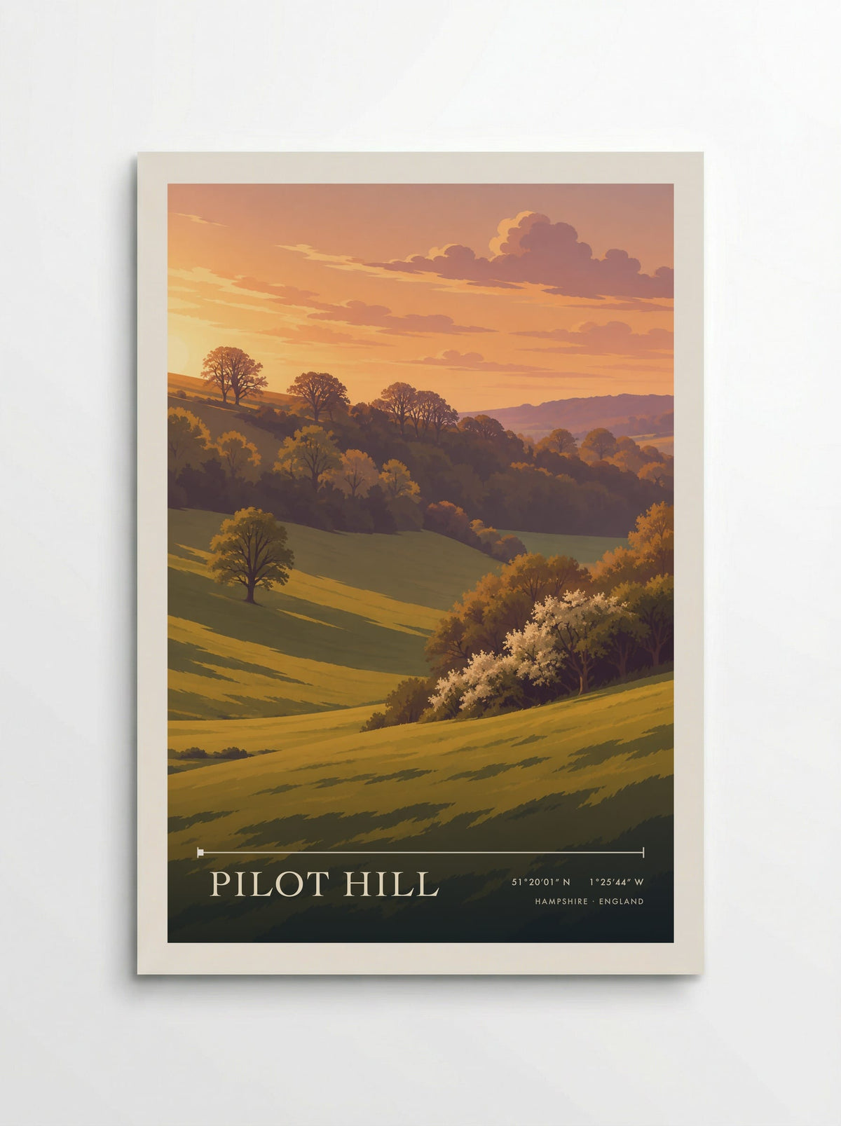 Pilot Hill, Hampshire | Travel Poster - Poster