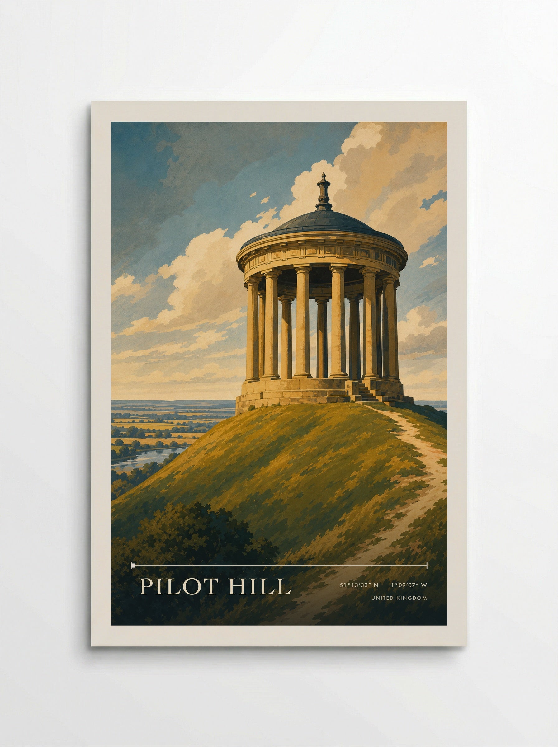 Pilot Hill United Kingdom Travel Poster - Poster