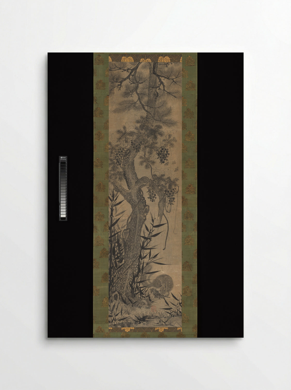 Pine, Bamboo, Grape, and Squirrel - Solis Prints - Poster