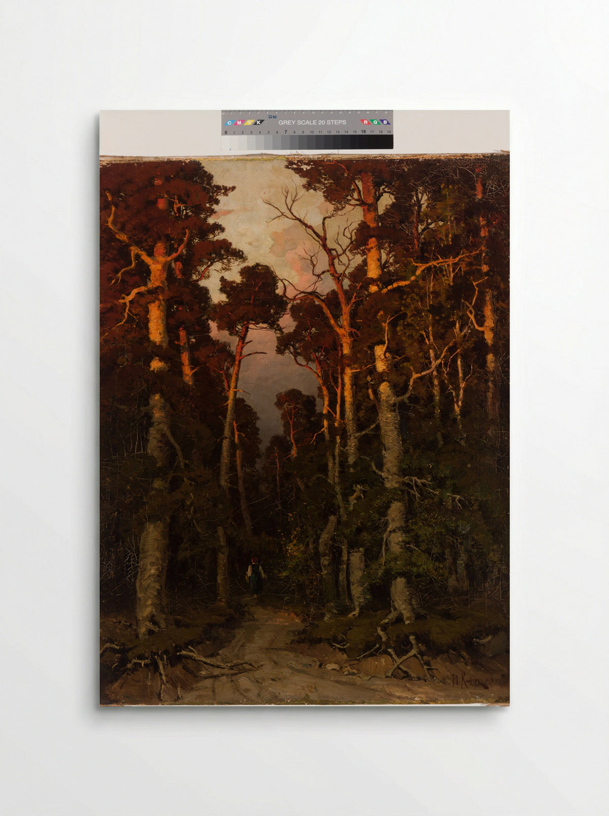 Pine Forest Motiv - Julius Sergius von Klever - Poster