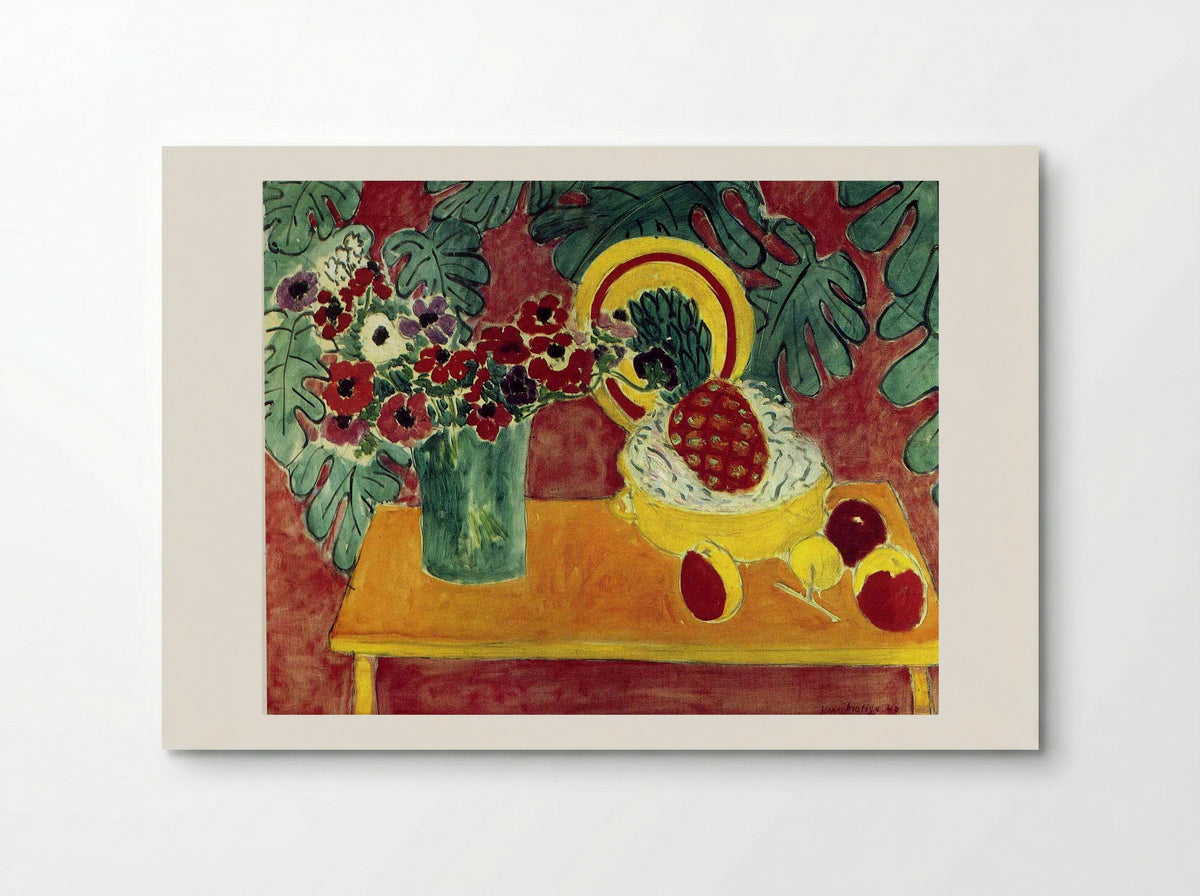 Pineapple and Anemones - Henri Matisse - Poster