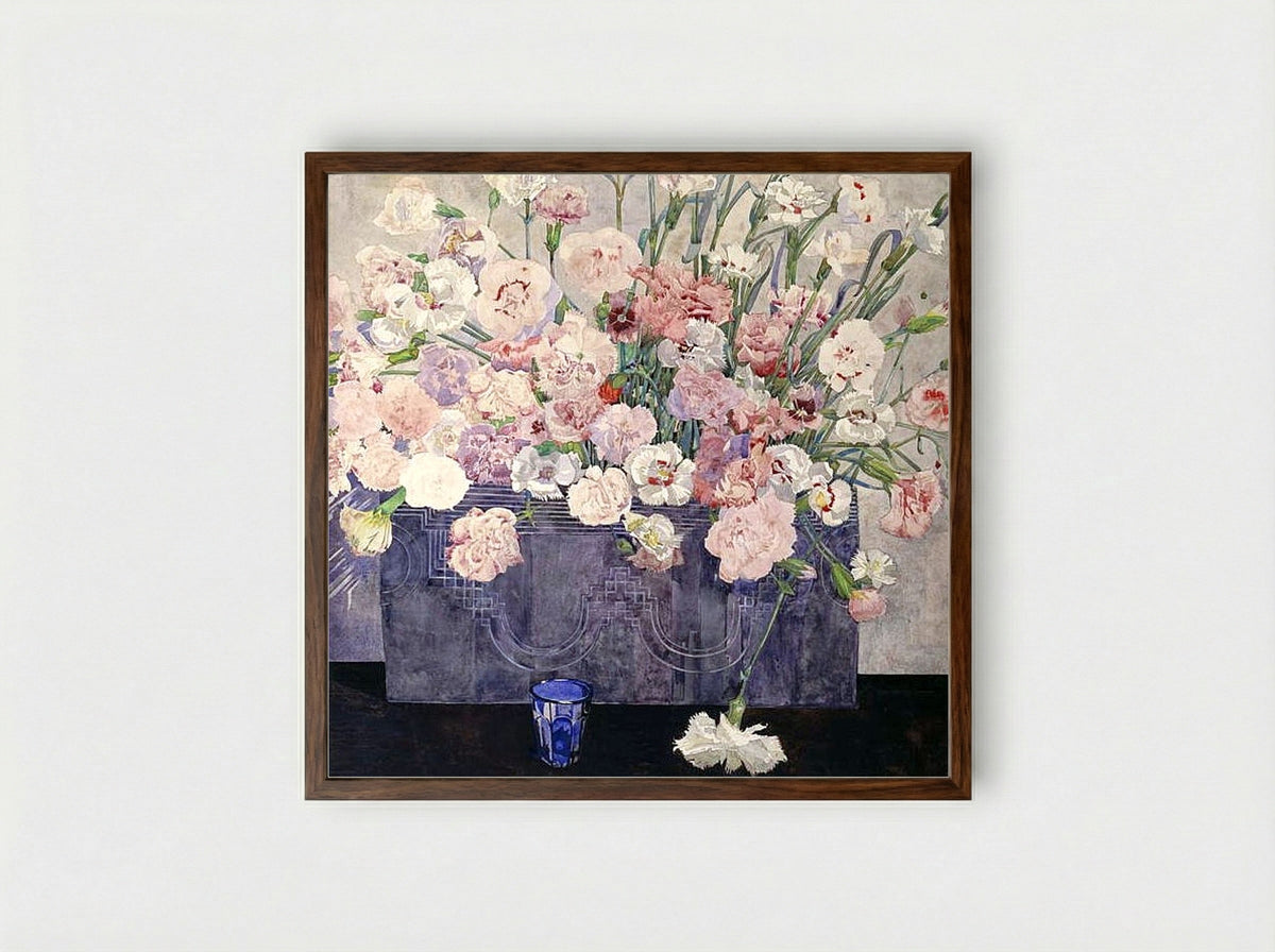 Pinks - Charles Rennie Mackintosh - Framed Print Dark Wood