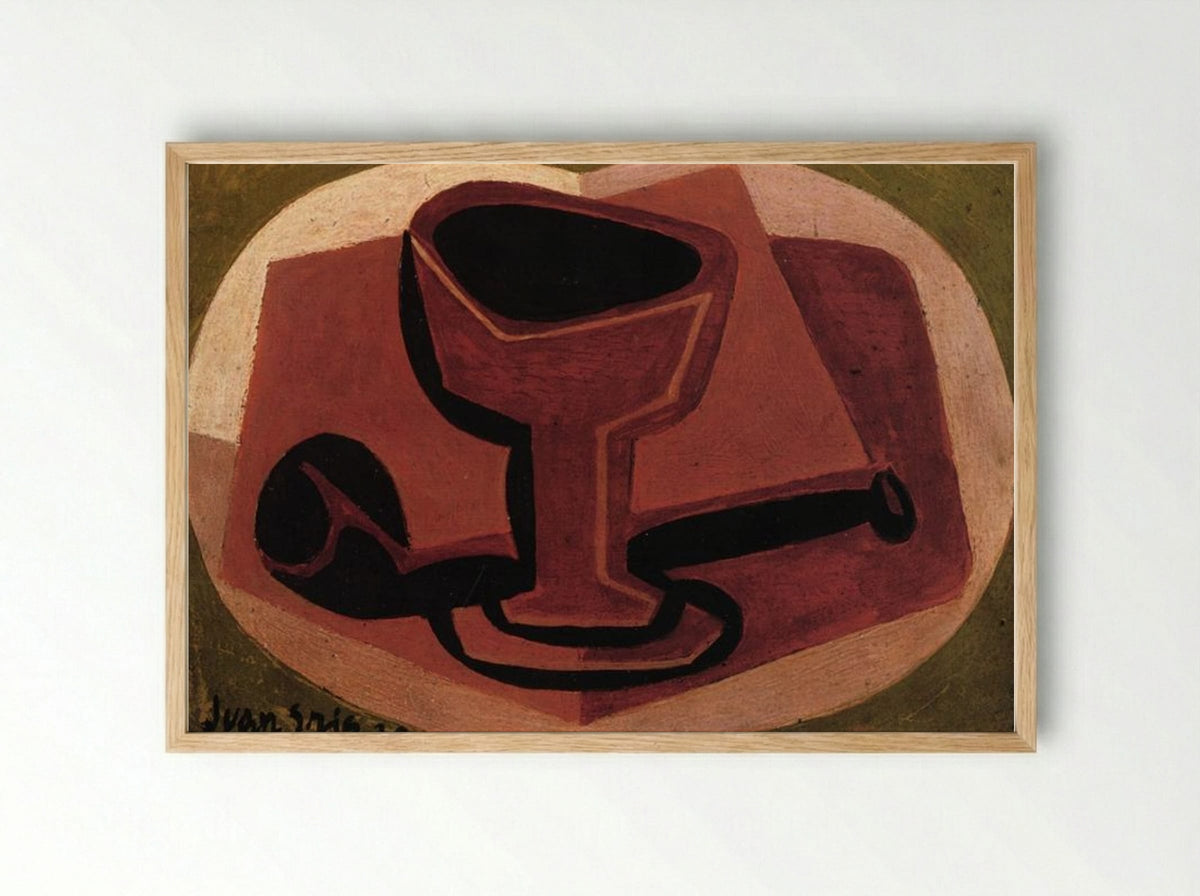 Pipe and Glass - Juan Gris - Framed Print Wood
