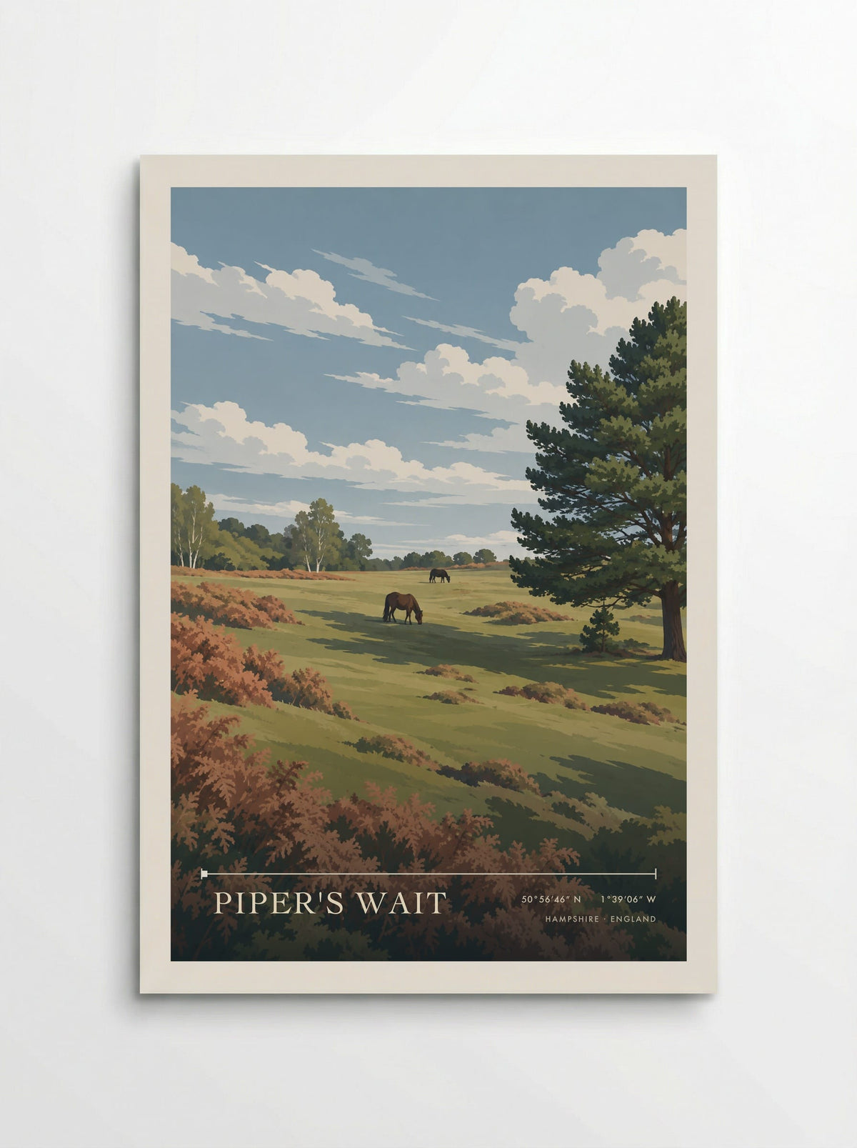 Piper's Wait, Hampshire | Travel Poster - Poster