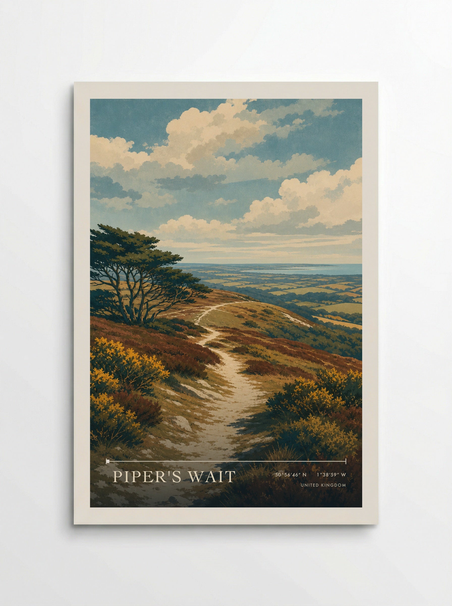 Piper's Wait United Kingdom Travel Poster - Poster