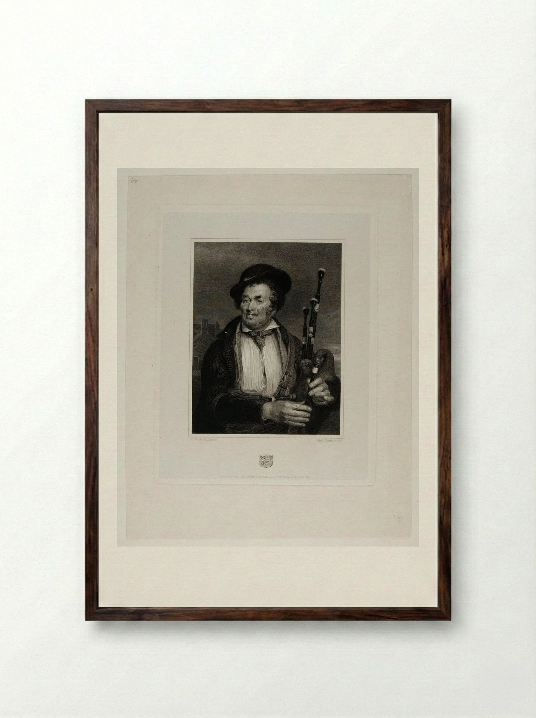 Piper - Edward Smith - Framed Print Dark Wood