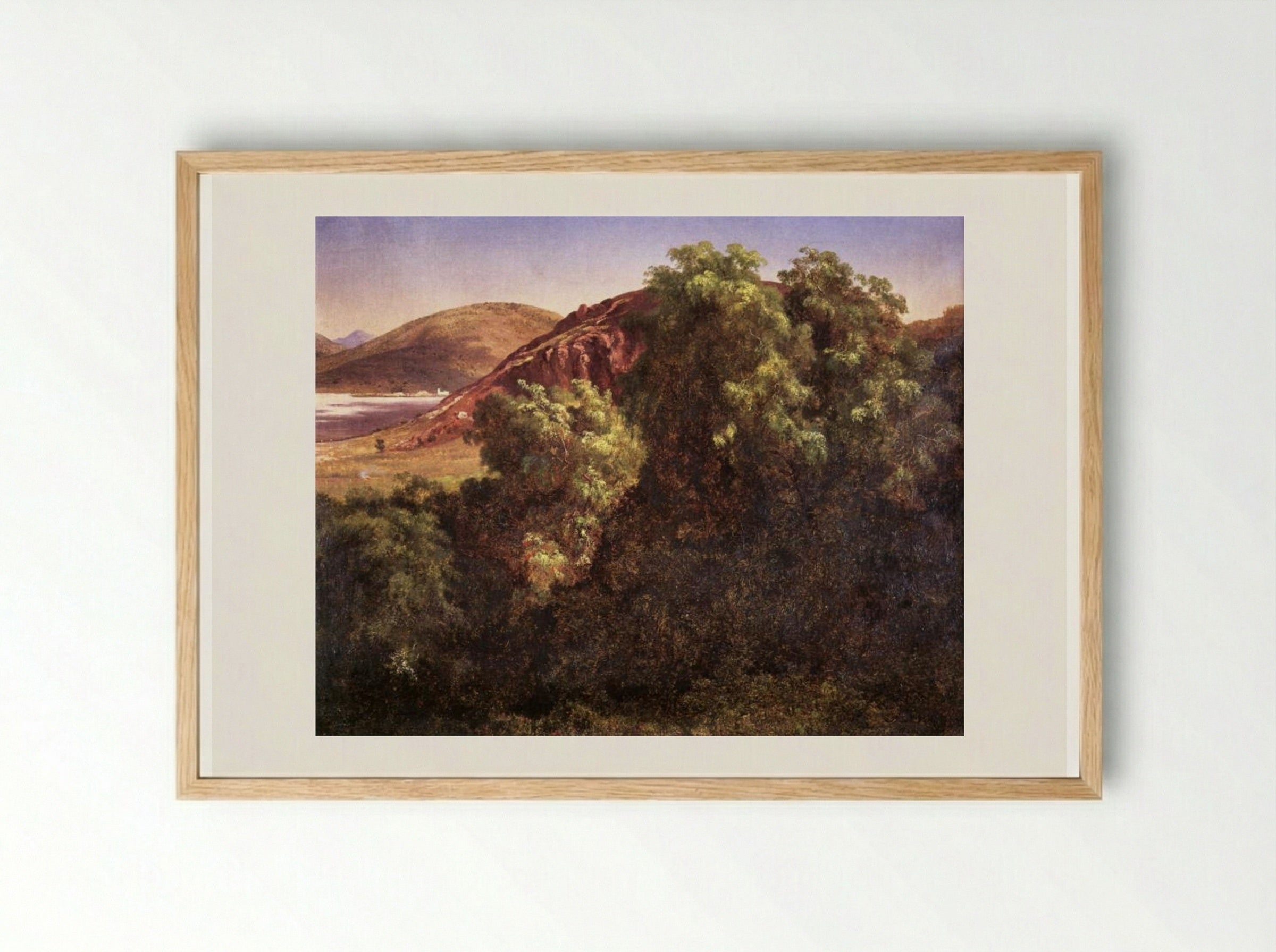 Pirúes del Tepeyac - José María Velasco - Framed Print Wood
