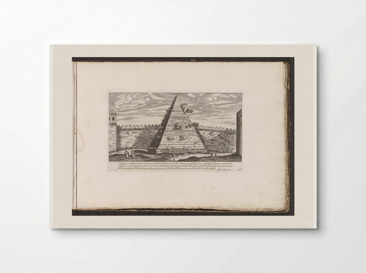 Piramide di Cestio - Giovanni Giacomo de' Rossi - Poster