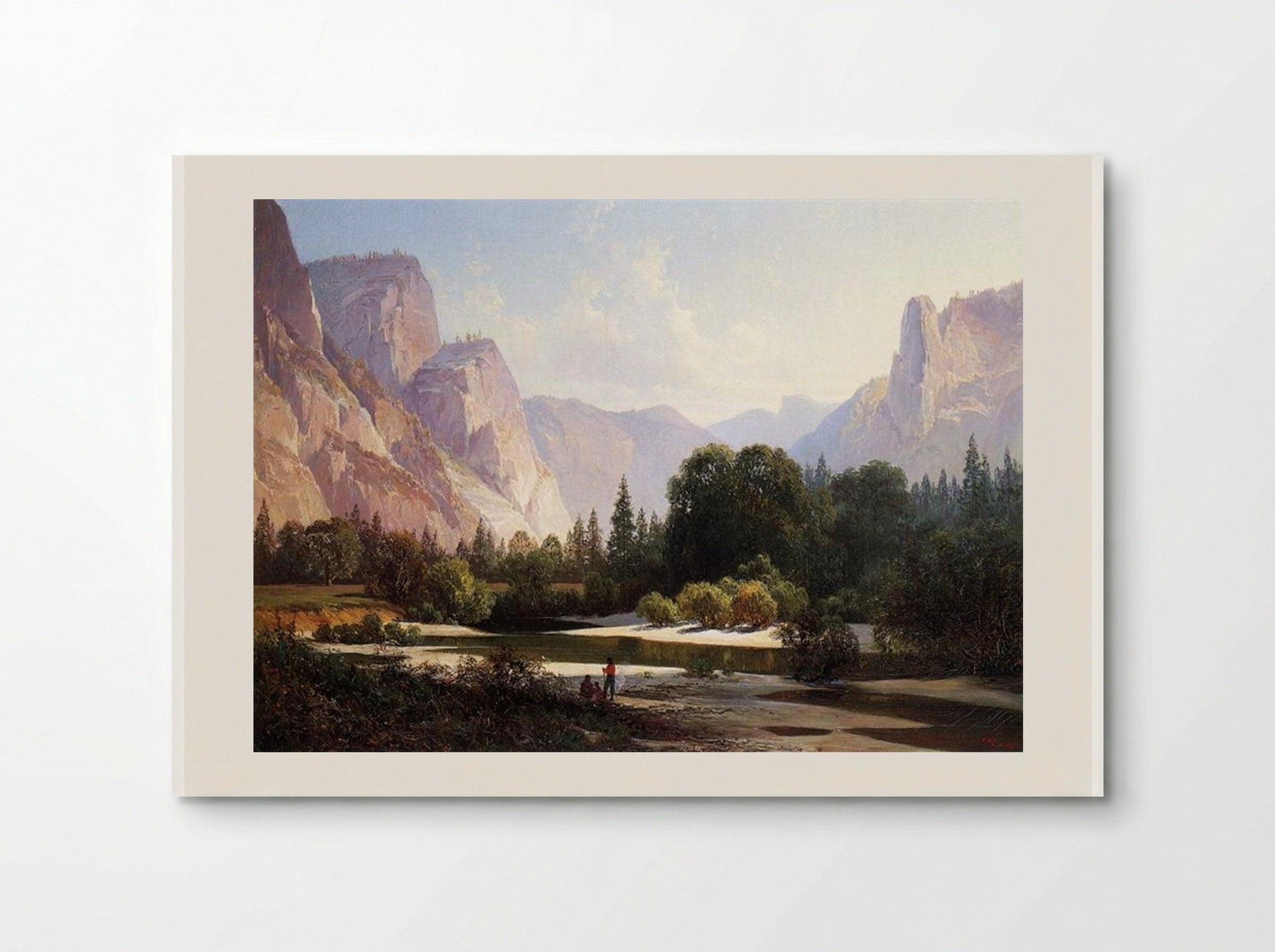 Piute Indians in Yosemite Valley - Thomas Hill - Poster