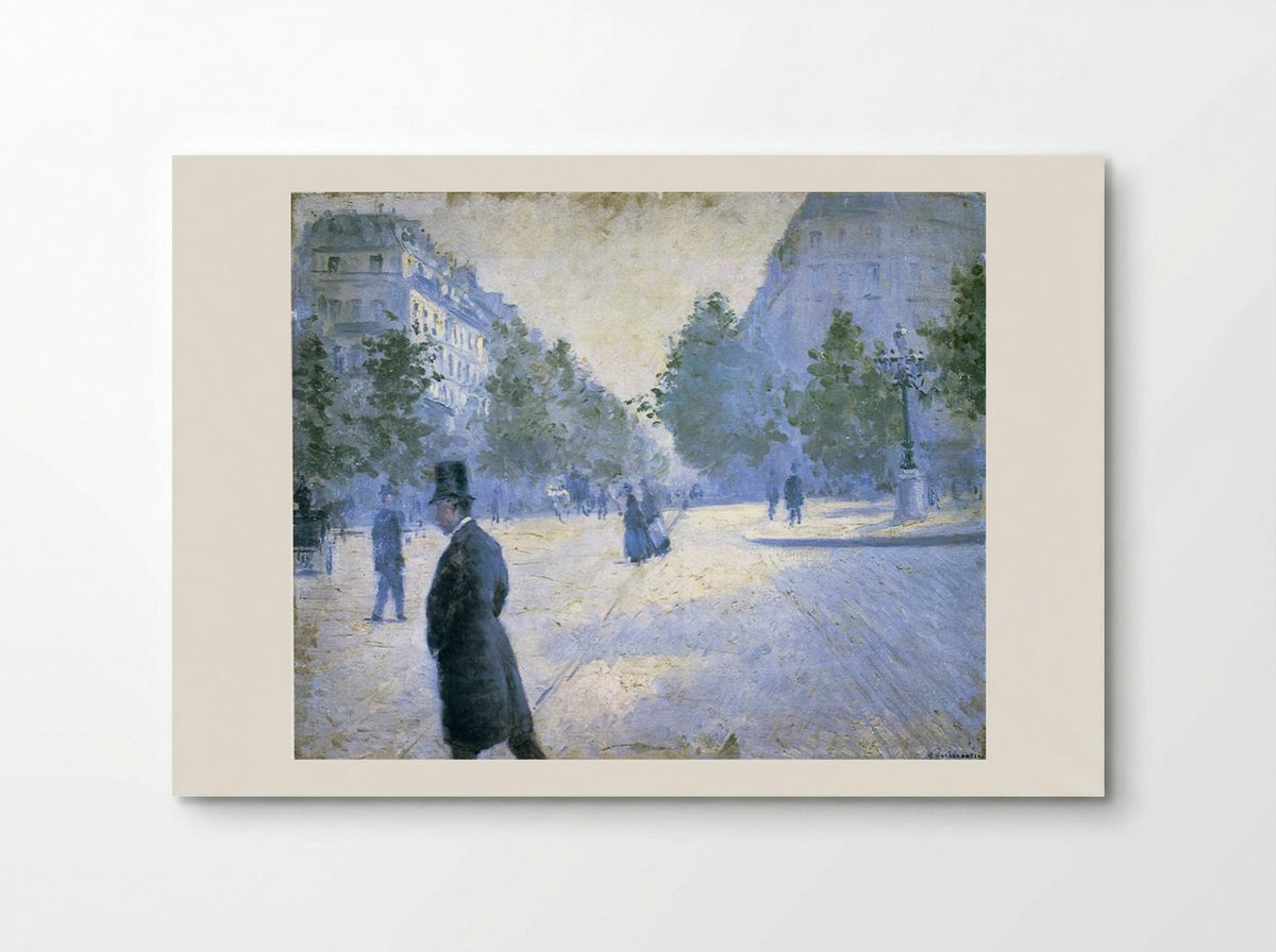 Place Saint Augustin, Misty Weather - Gustave Caillebotte - Poster