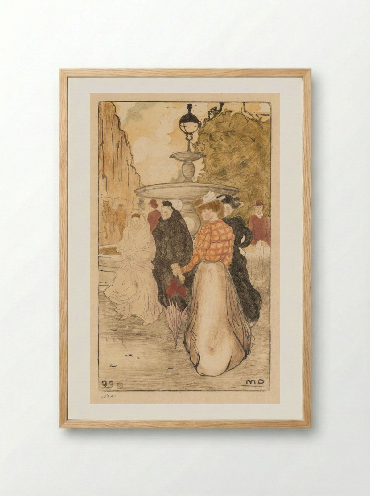 Place Saint Georges - Maurice Delcourt - Framed Print Wood