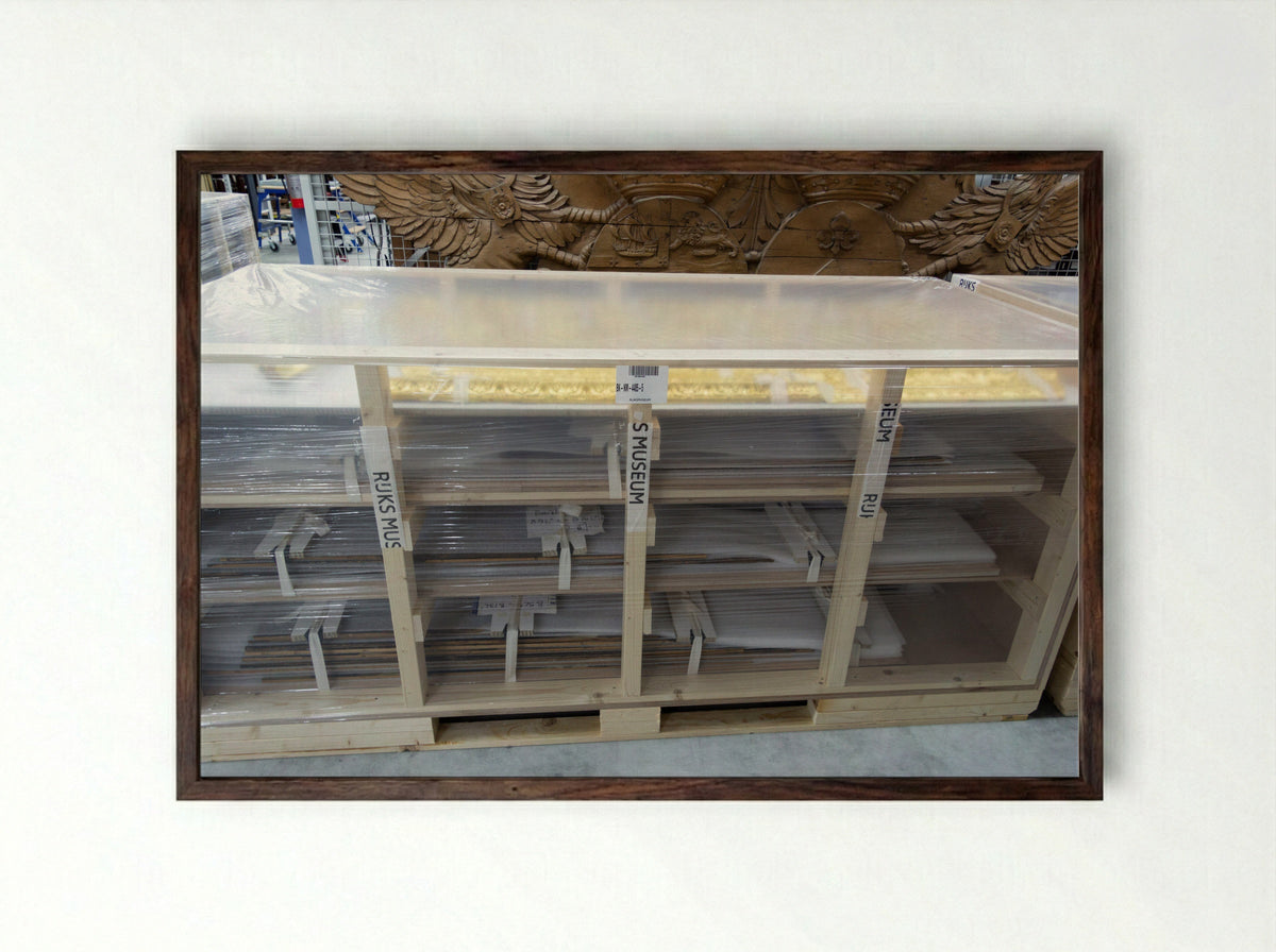 Plafonddelen - Theodoor van der Schuer - Framed Print Dark Wood