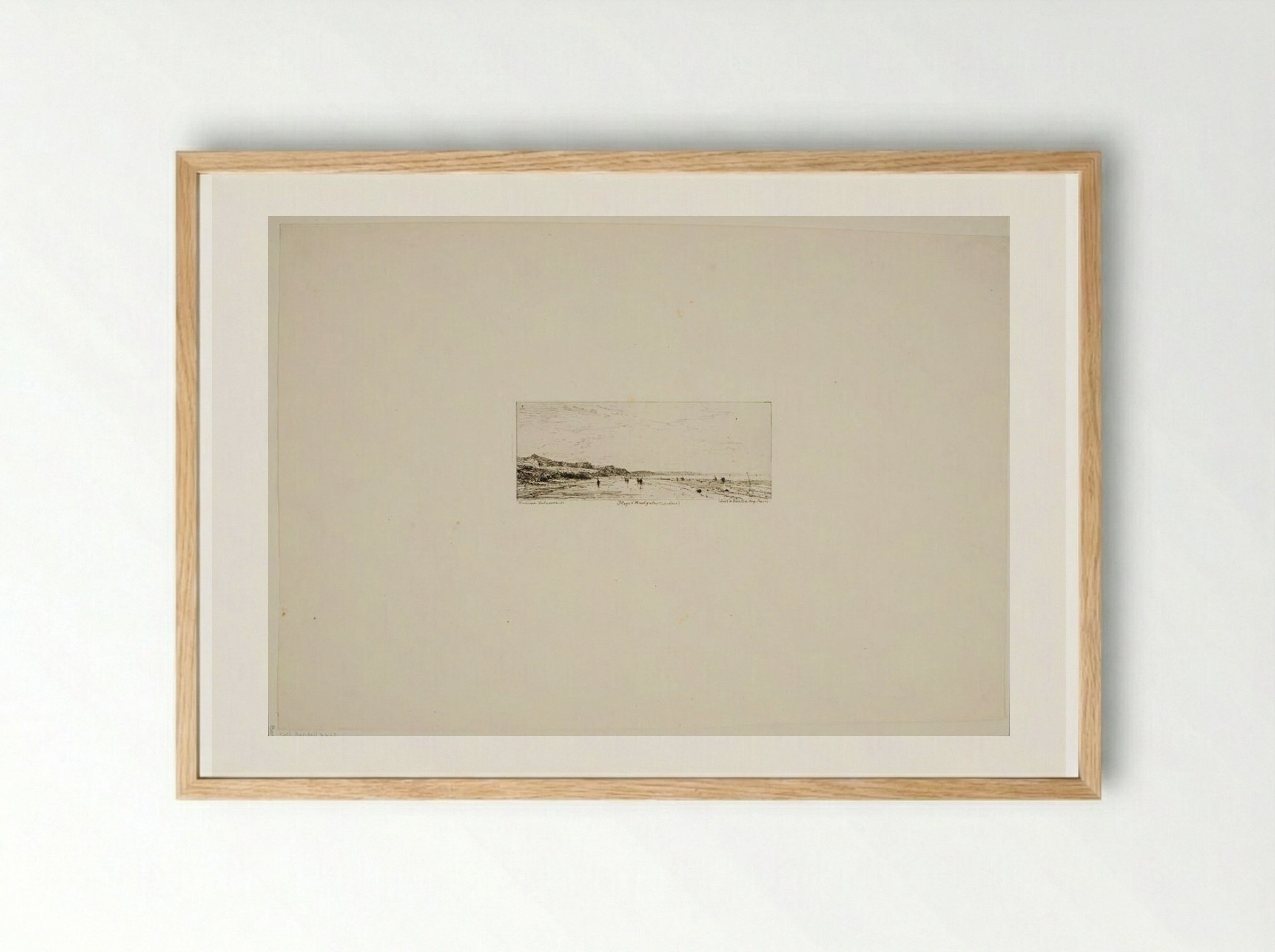 Plage d'Houlgate - Maxime Lalanne - Framed Print Wood