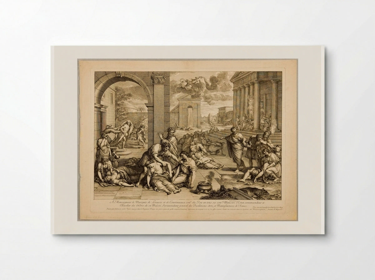 Plague of Aegina - Gérard Audran - Poster