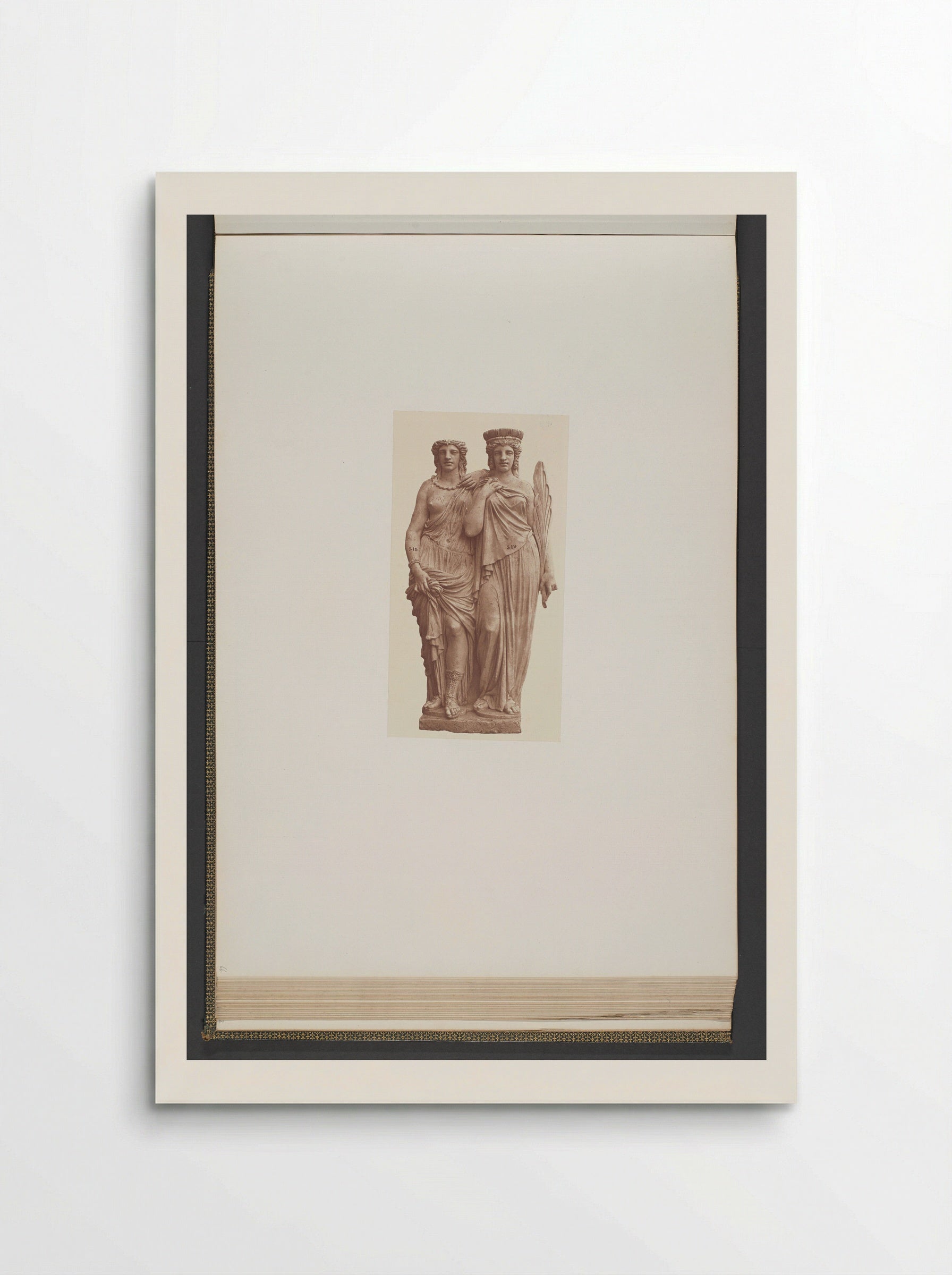Plaster Models for Caryatids at the Palais du Louvre - Édouard Denis Baldus - Poster