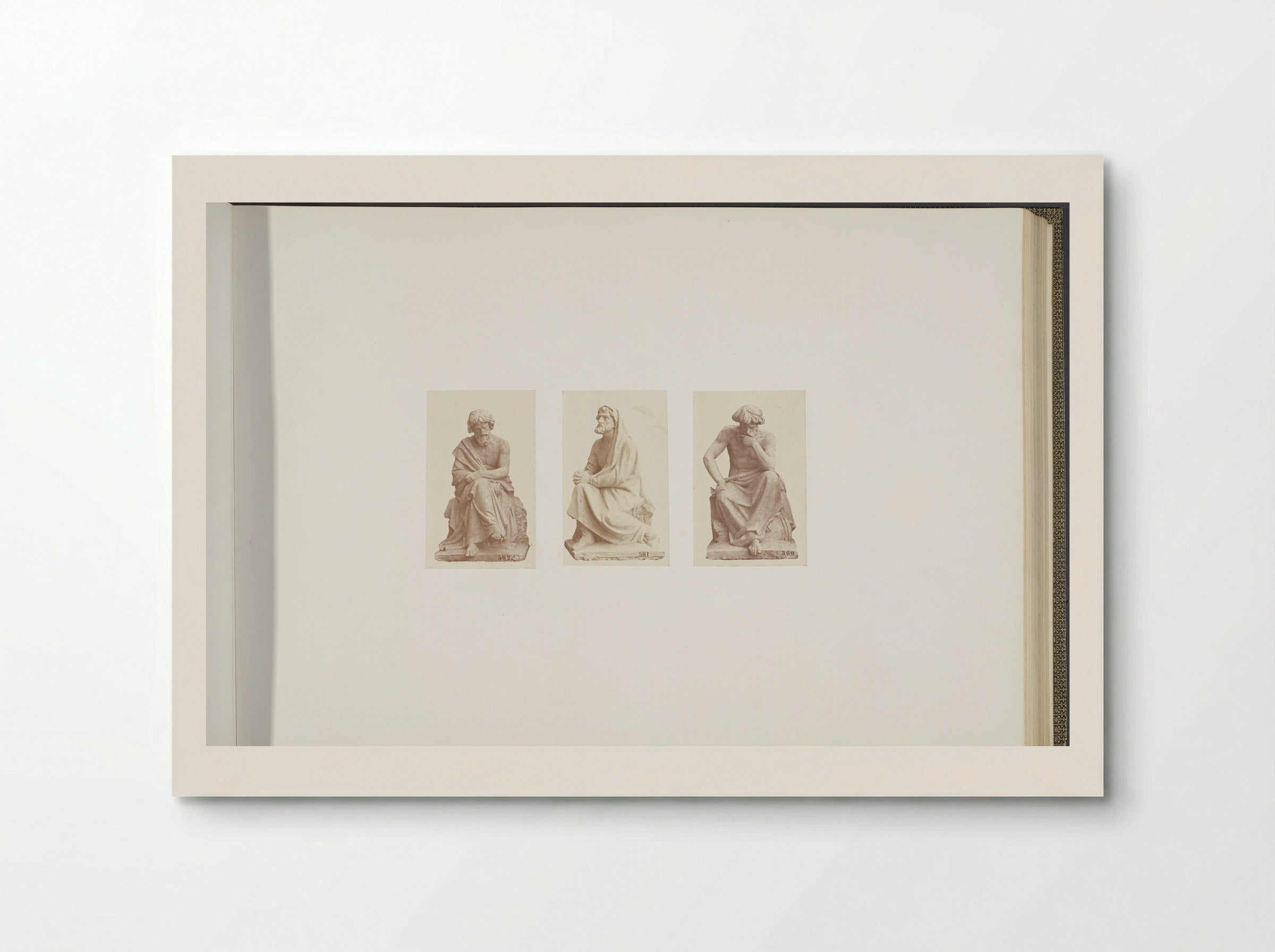 Plaster Models for Sculptures at the Palais du Louvre - Édouard Denis Baldus - Poster