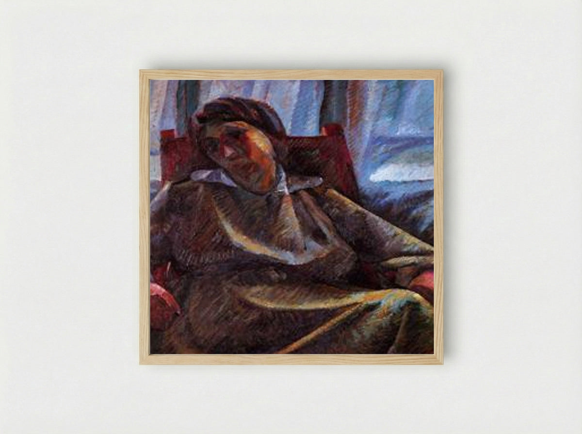 Plastic Synthesis (Seated Person) - Umberto Boccioni - Framed Print Wood