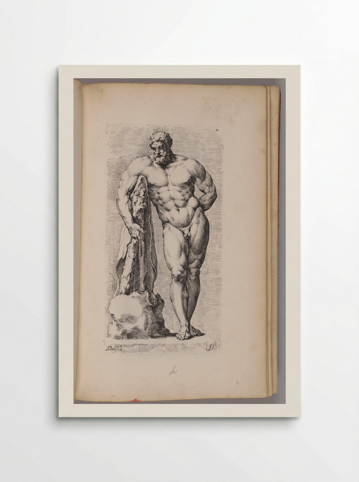 Plate 11: So-called Farnese Hercules - Jan de Bisschop - Poster