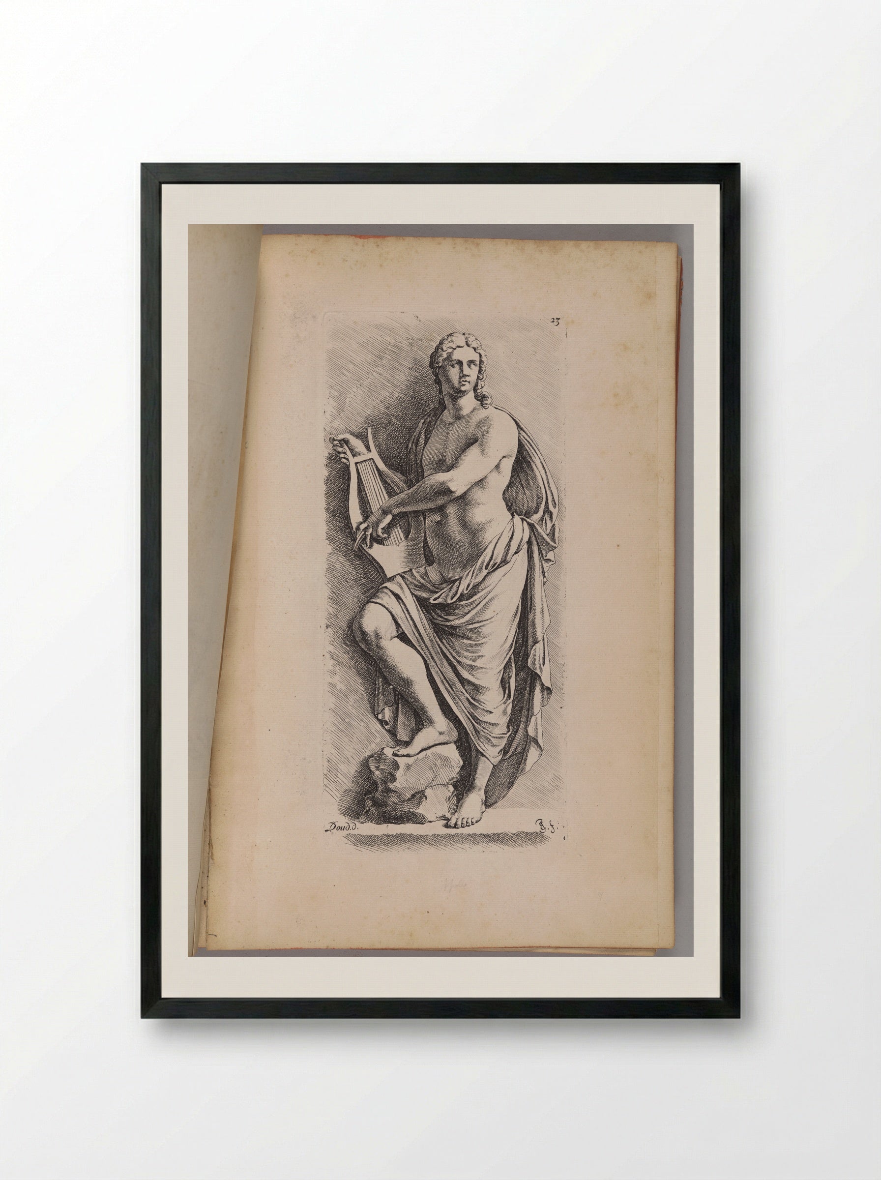 Plate 23: Apollo - Jan de Bisschop - Framed Print Black