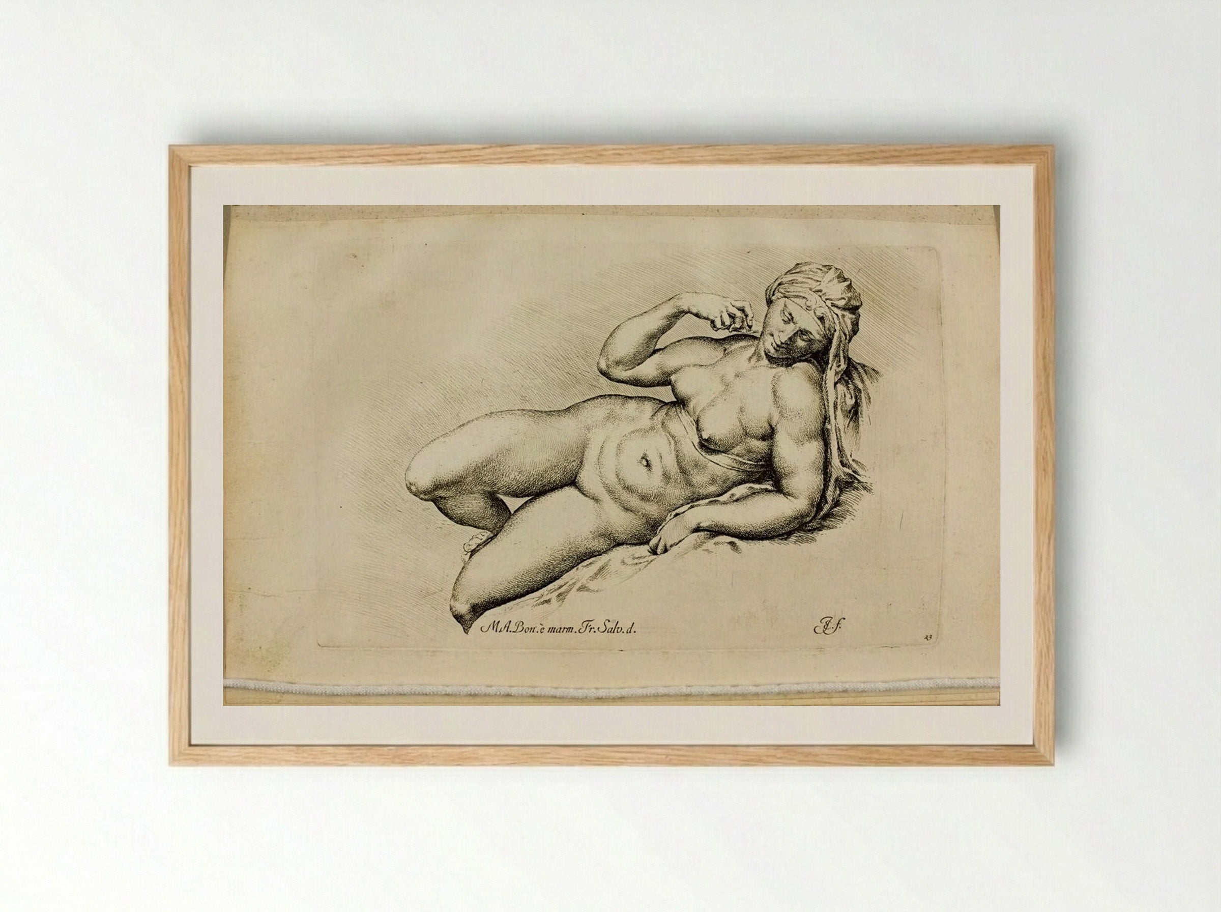 Plate 23: Aurora (Dawn) - Jan de Bisschop - Framed Print Wood