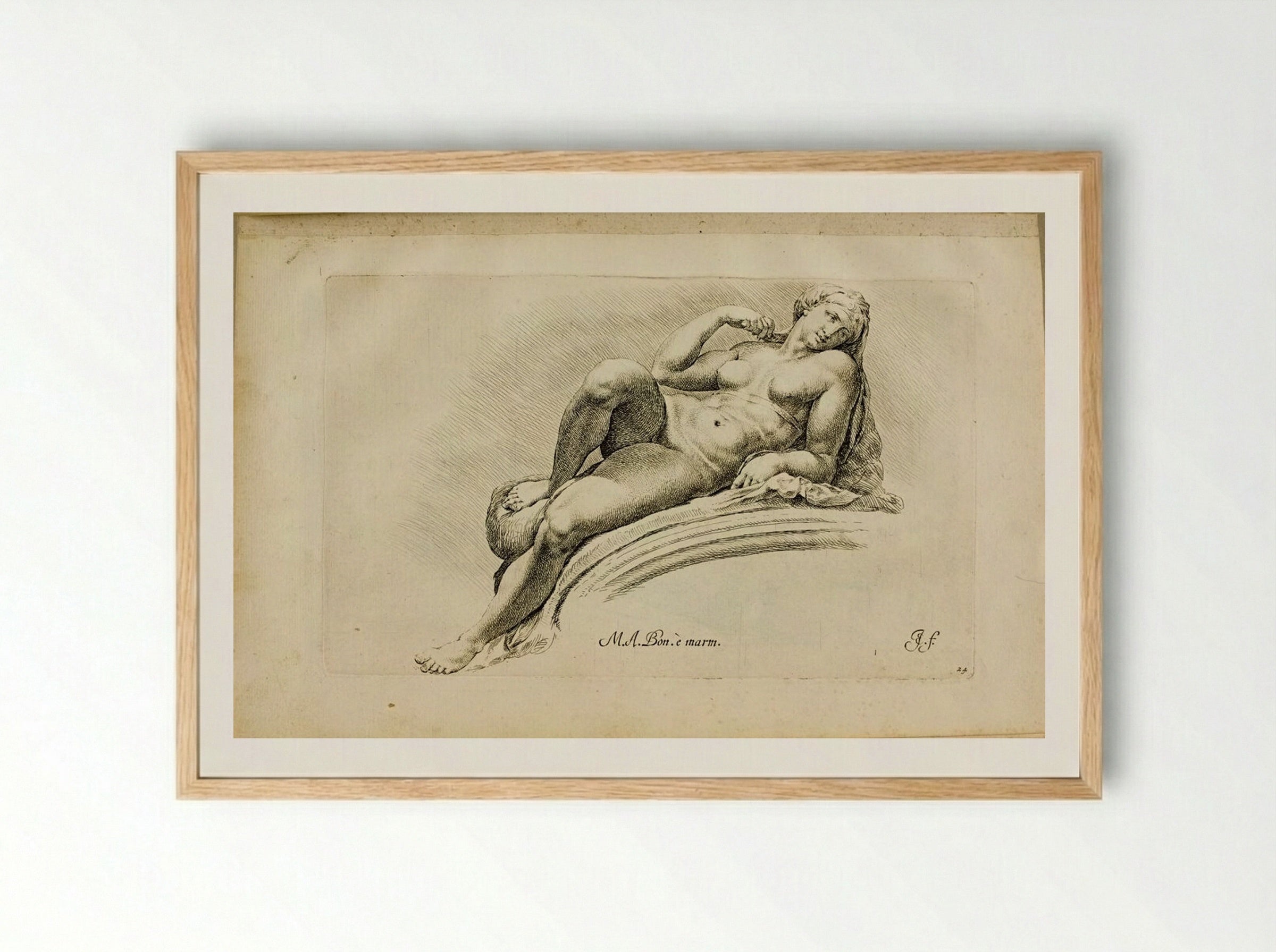 Plate 24: Aurora (Dawn) - Jan de Bisschop - Framed Print Wood