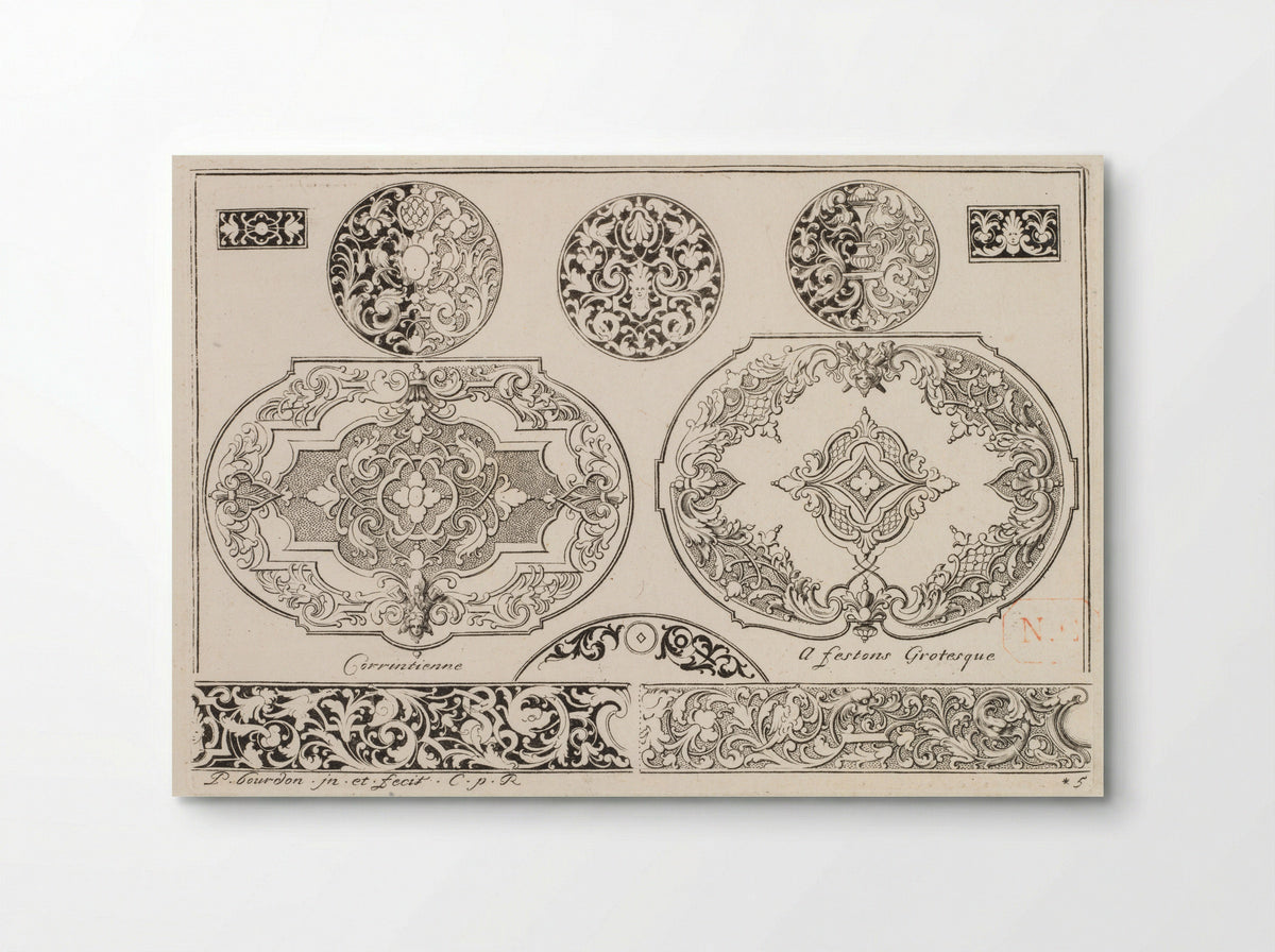 Plate 4 from Livre second essais de gravure - Pierre Bourdon - Poster