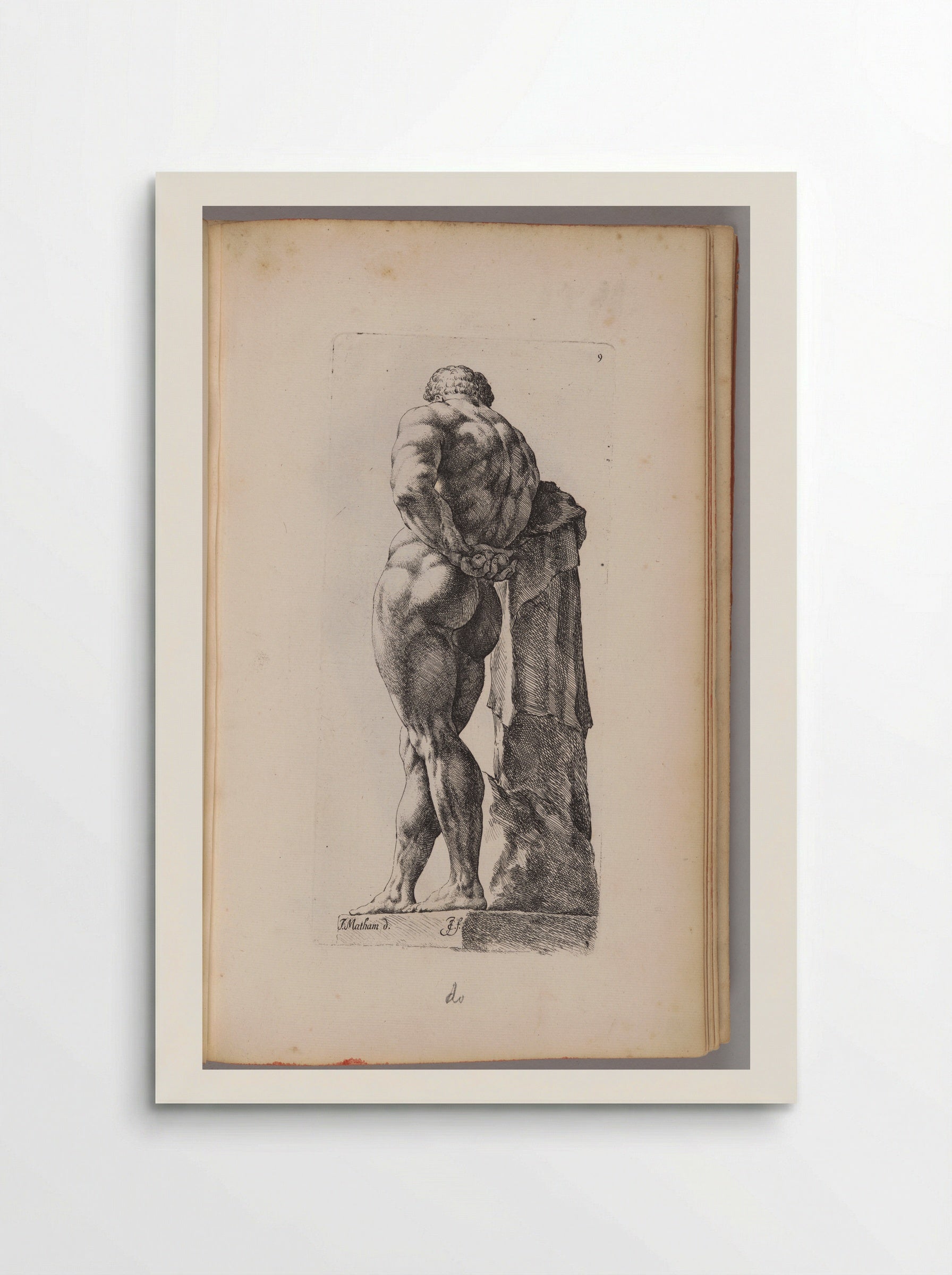 Plate 9: So-called Farnese Hercules - Jan de Bisschop - Poster