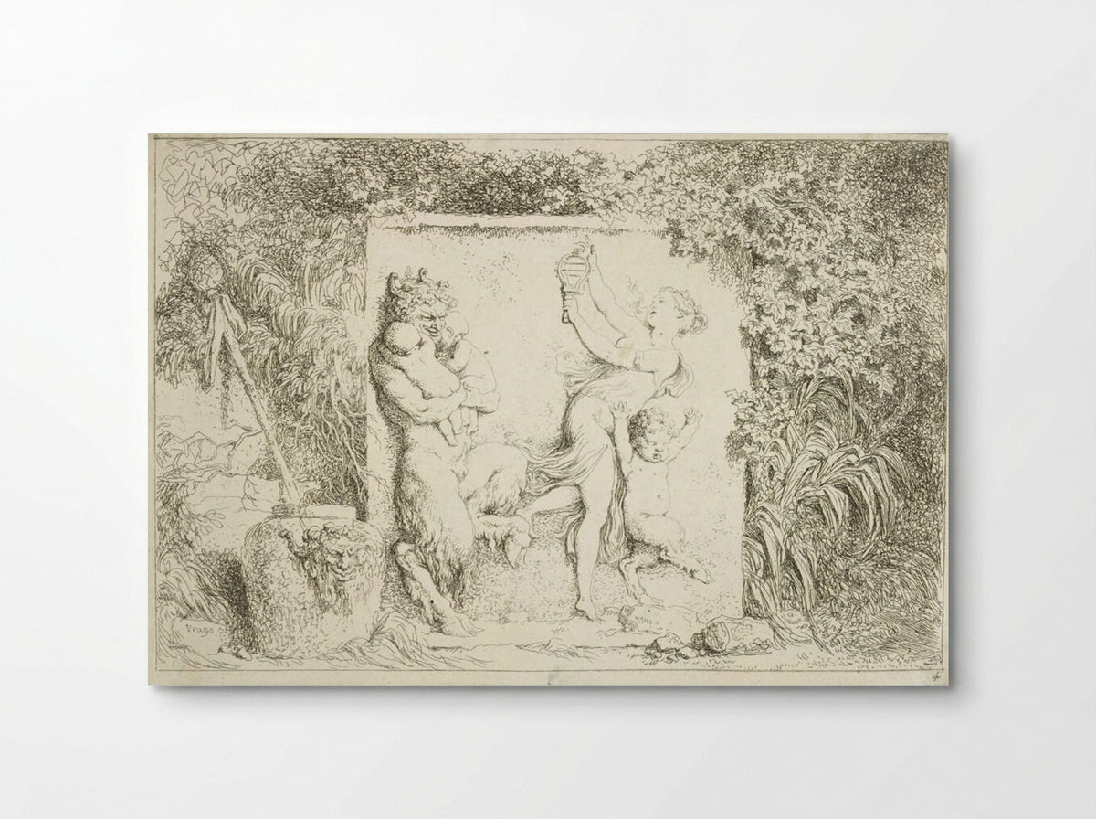 Plate Four: Satyrs' Dance - Jean-Honoré Fragonard - Poster