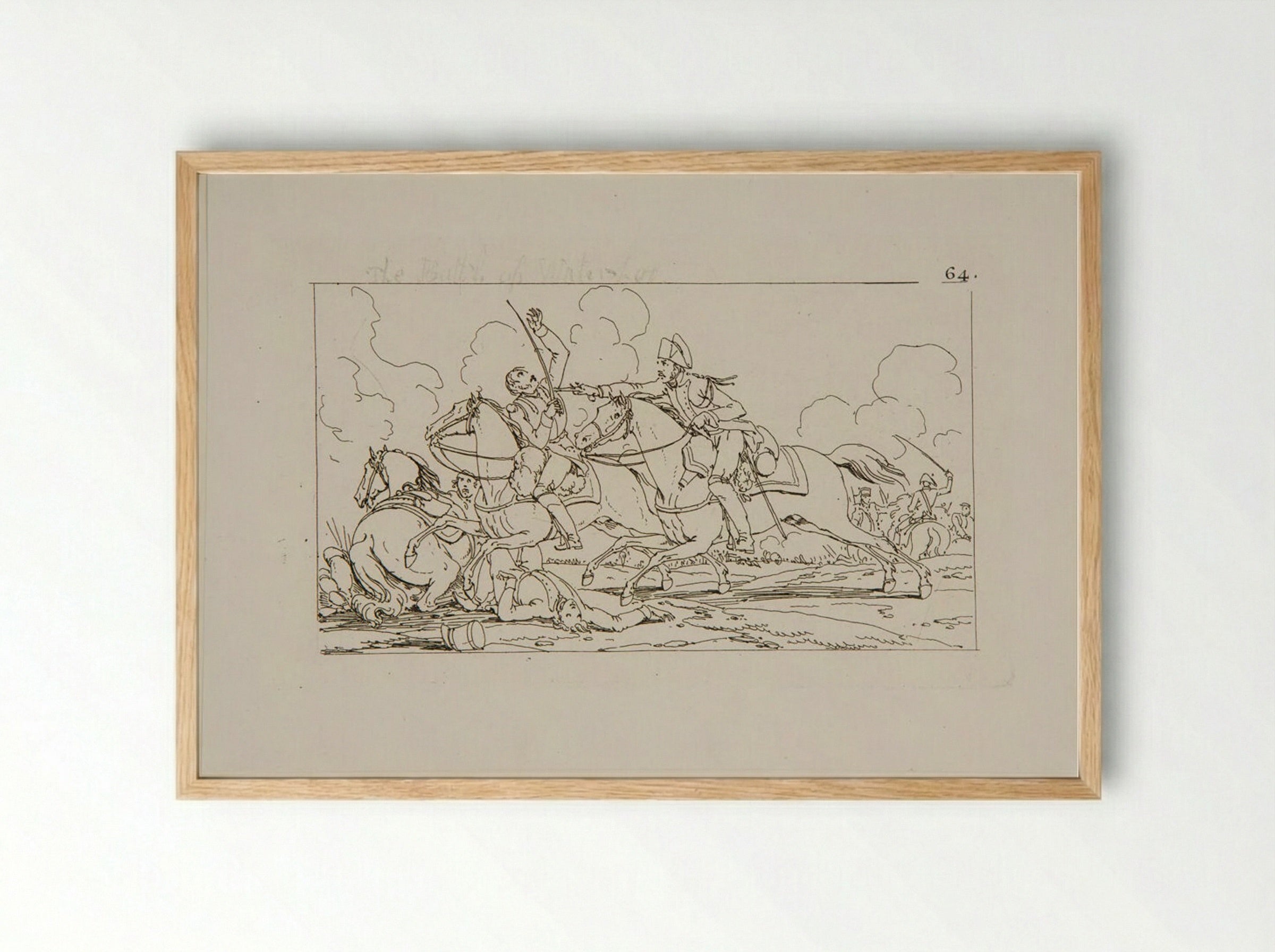 Plate XLIV - Jacques-Francois-Joseph Swebach - Framed Print Wood