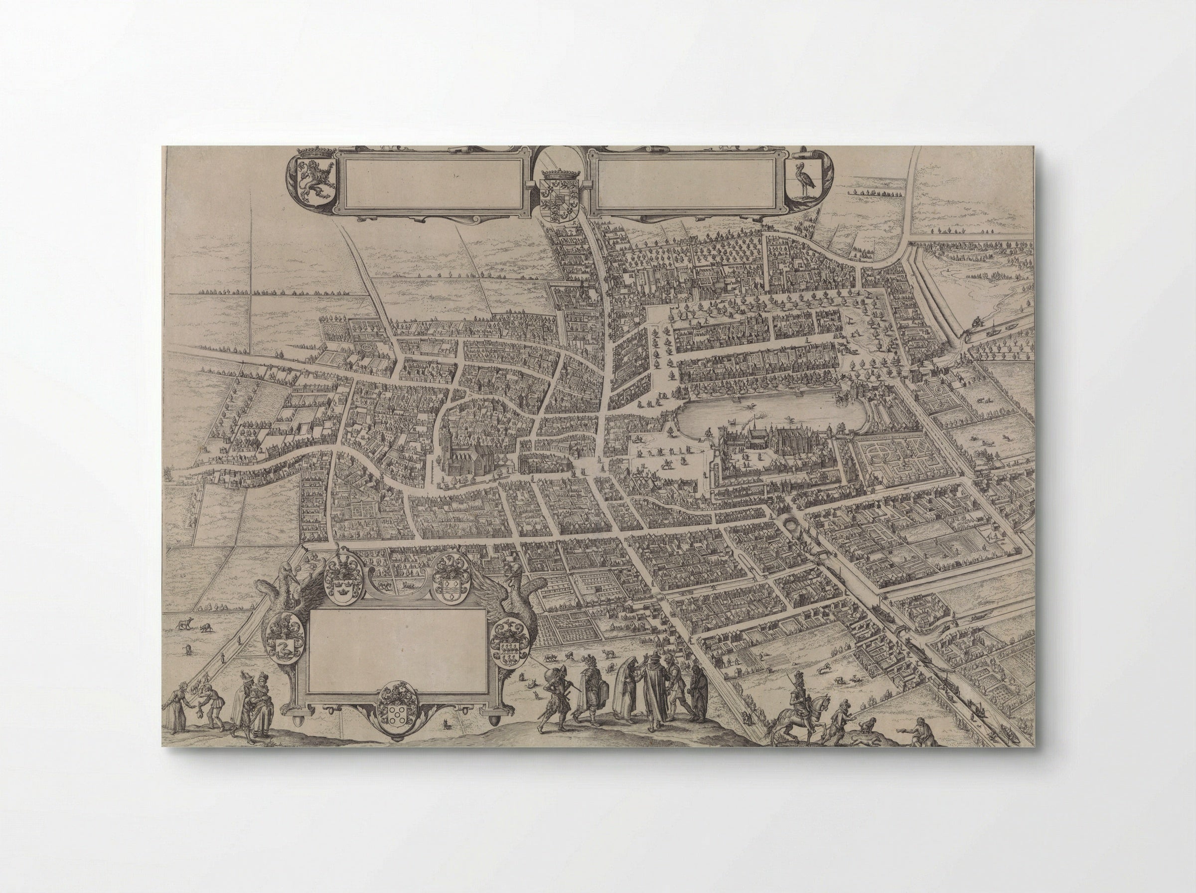 Plattegrond van Den Haag - Jacques de Gheyn II - Poster