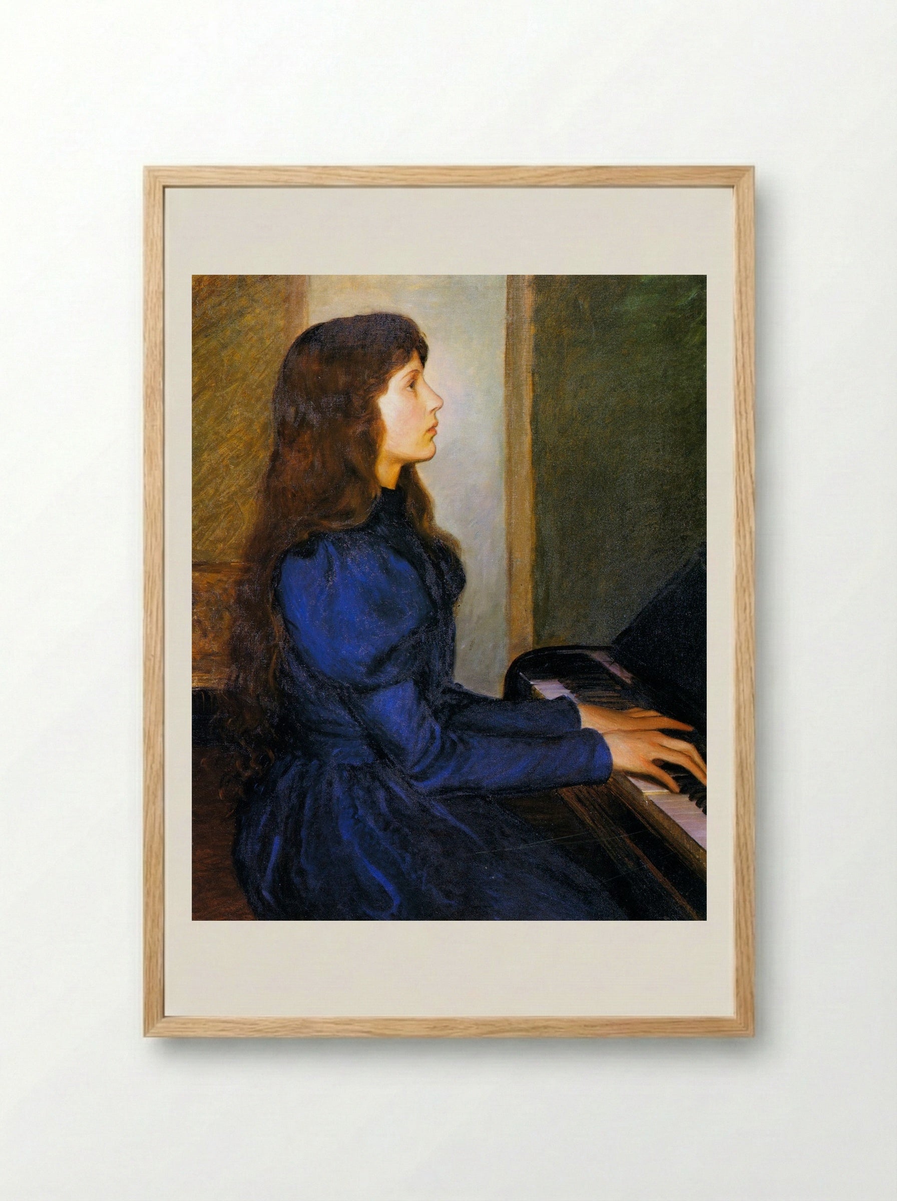 Playing by Heart - Lilla Cabot Perry - Framed Print Wood