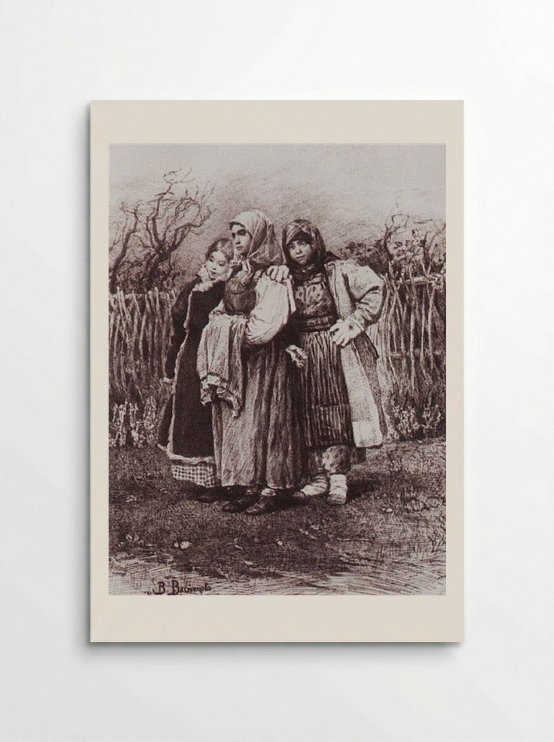 Playmates - Viktor Vasnetsov - Poster