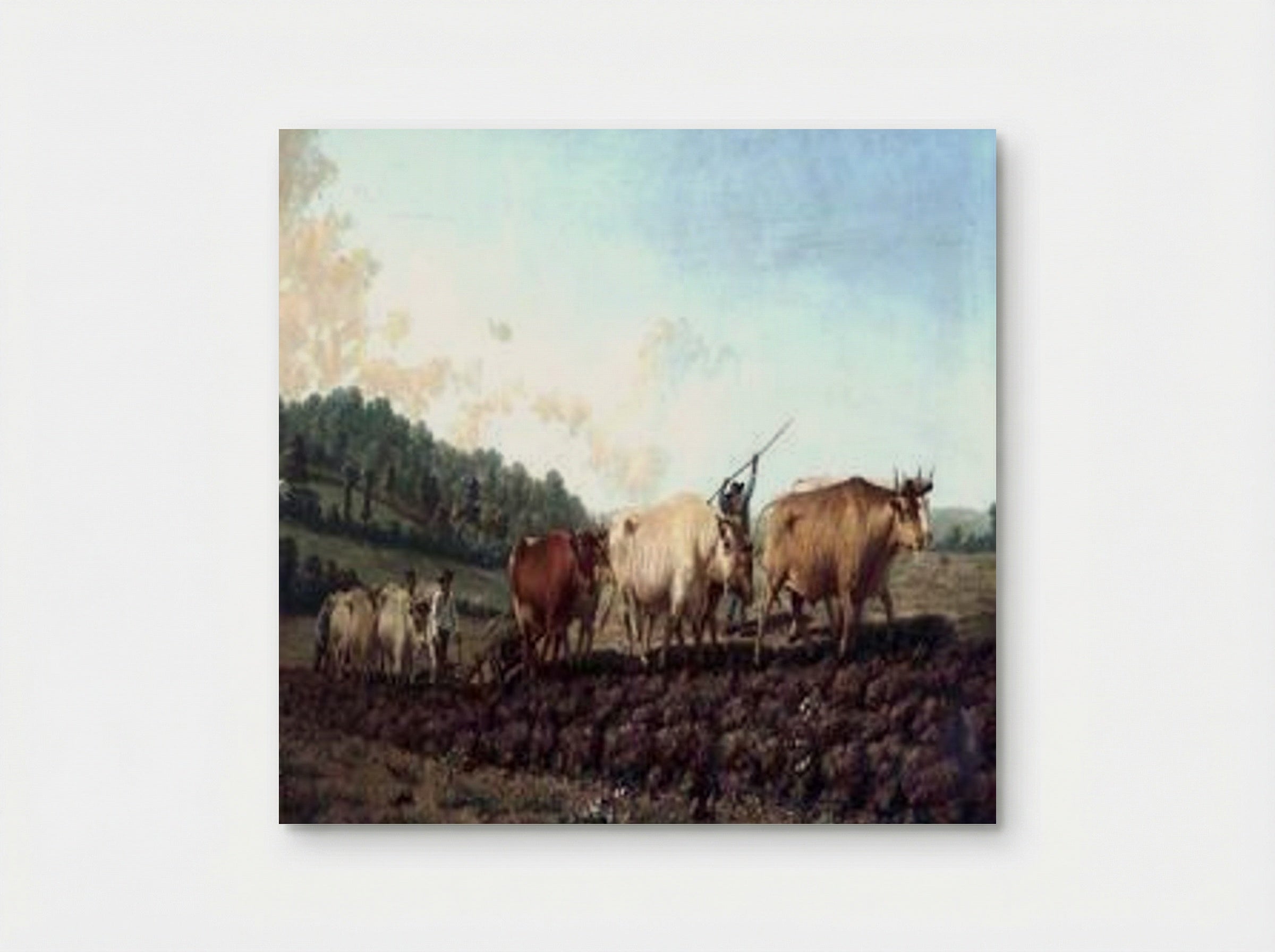 Ploughing in the Nivernais - Rosa Bonheur - Poster