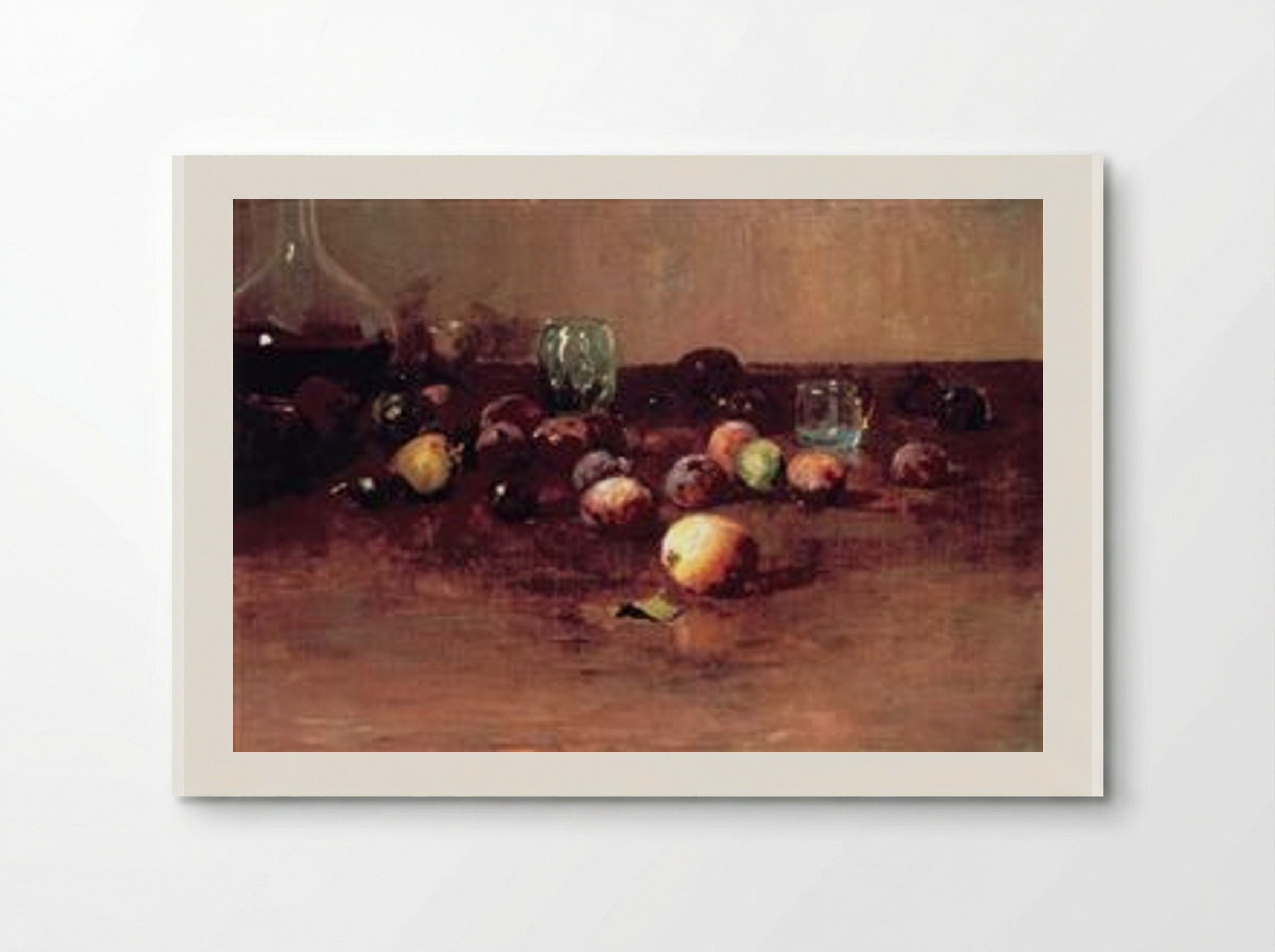 Plums, Waterglass and Peaches - Guy Rose - Poster