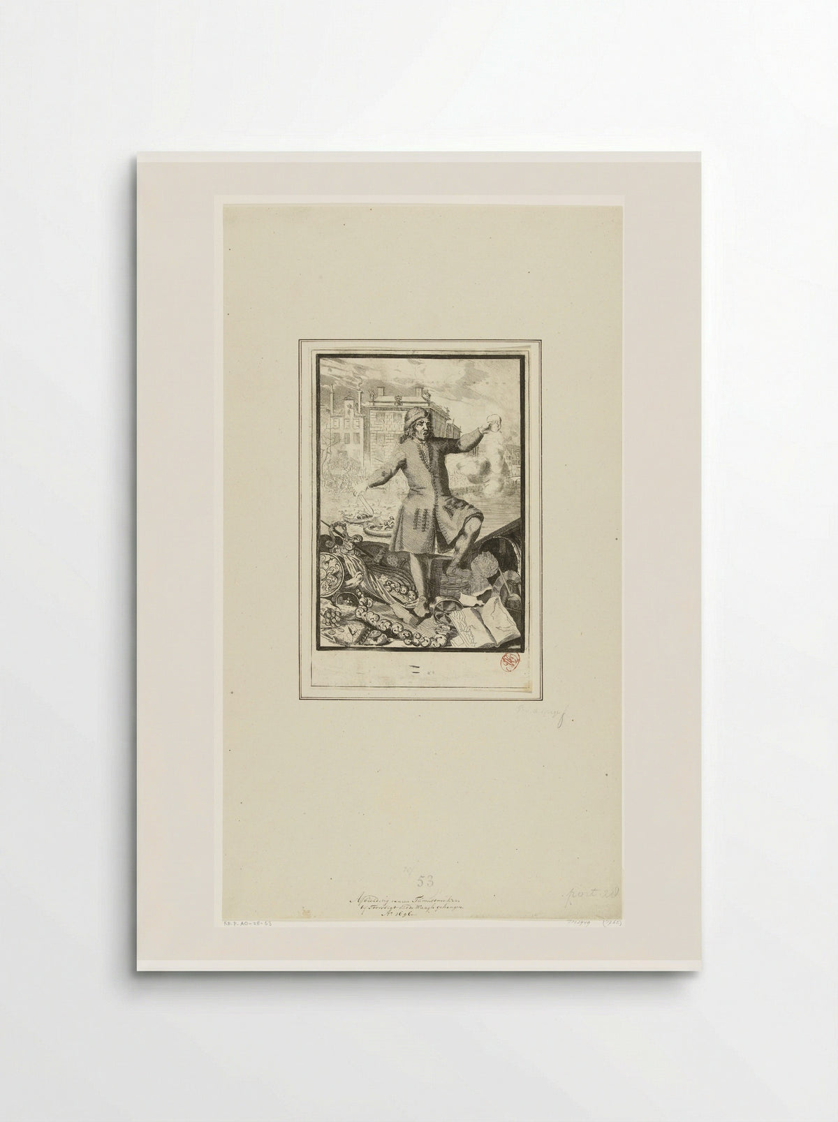 Plundering van huizen tijdens het aansprekeroproer - Pieter van den Berge - Poster