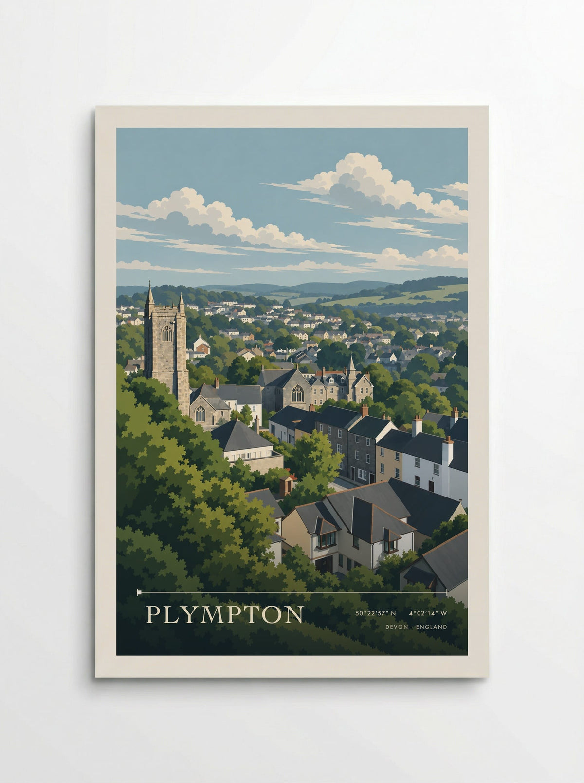 Plympton, Devon | Travel Poster - Poster
