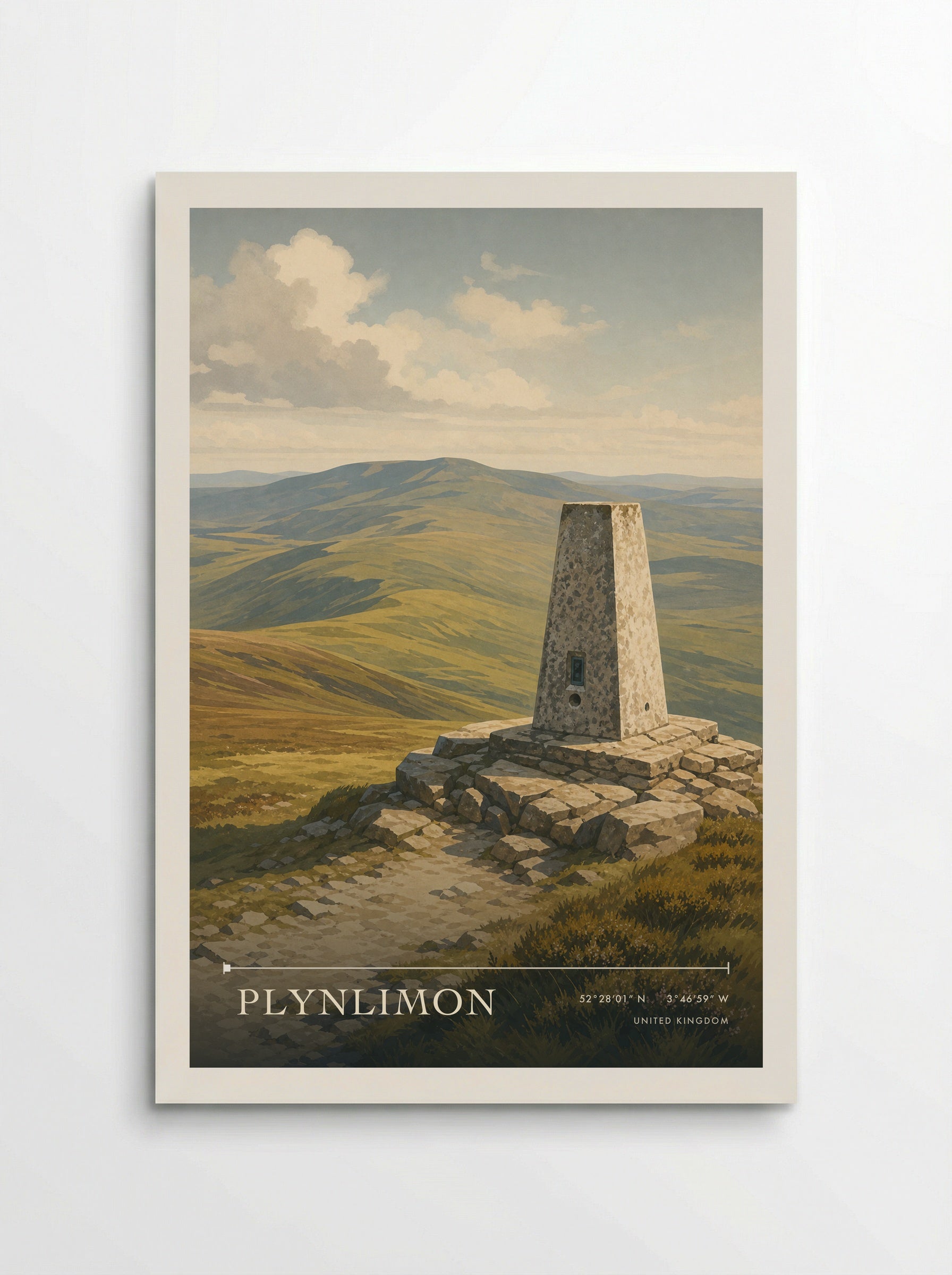 Plynlimon United Kingdom Travel Poster - Poster