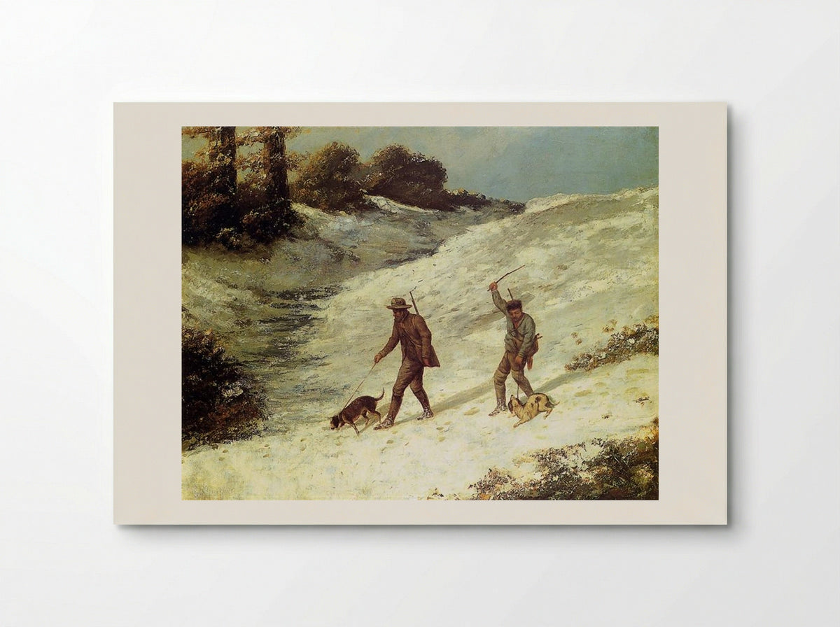 Poachers in the Snow - Gustave Courbet - Poster
