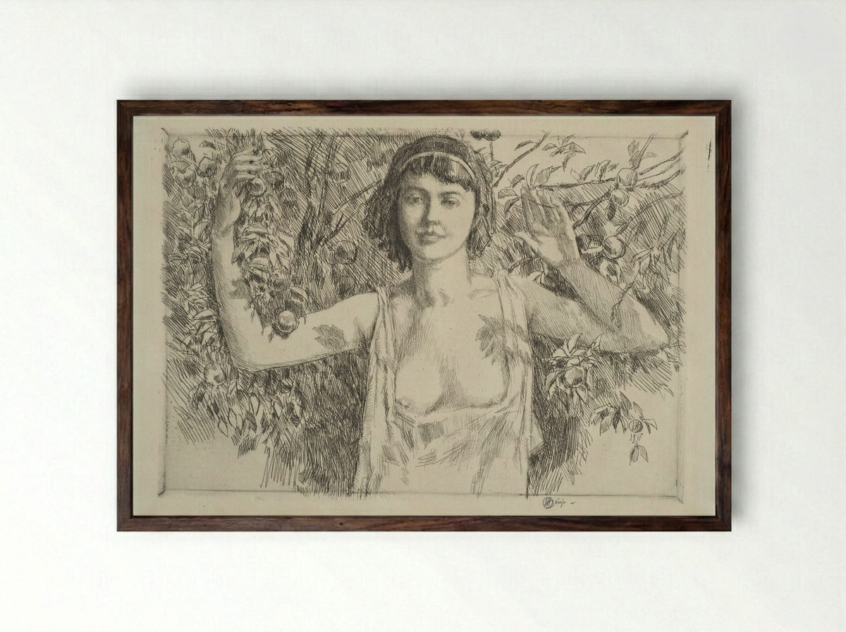 Polly Kane - Childe Hassam - Framed Print Dark Wood