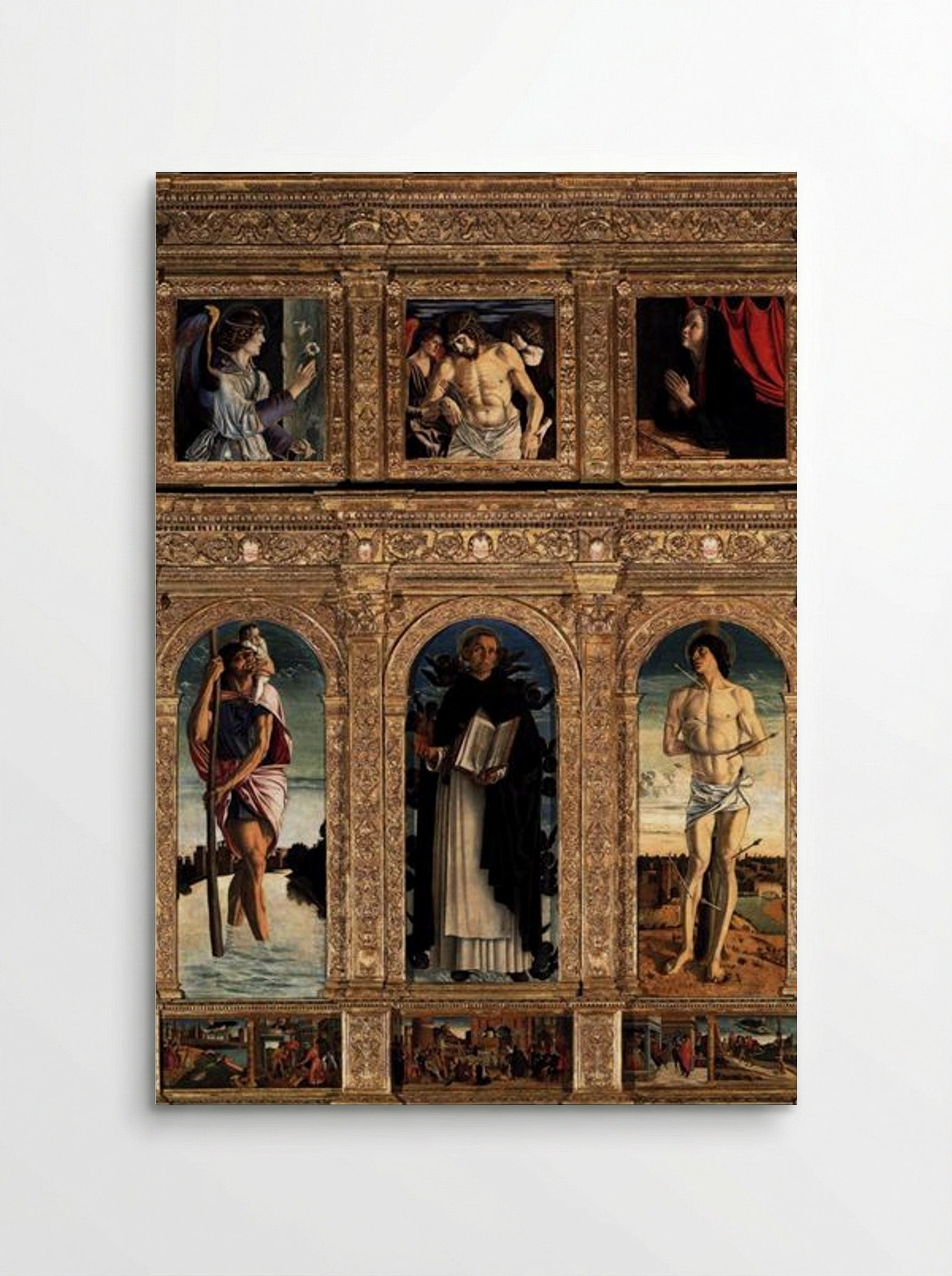 Polyptych of San Vincenzo Ferreri - Giovanni Bellini - Poster