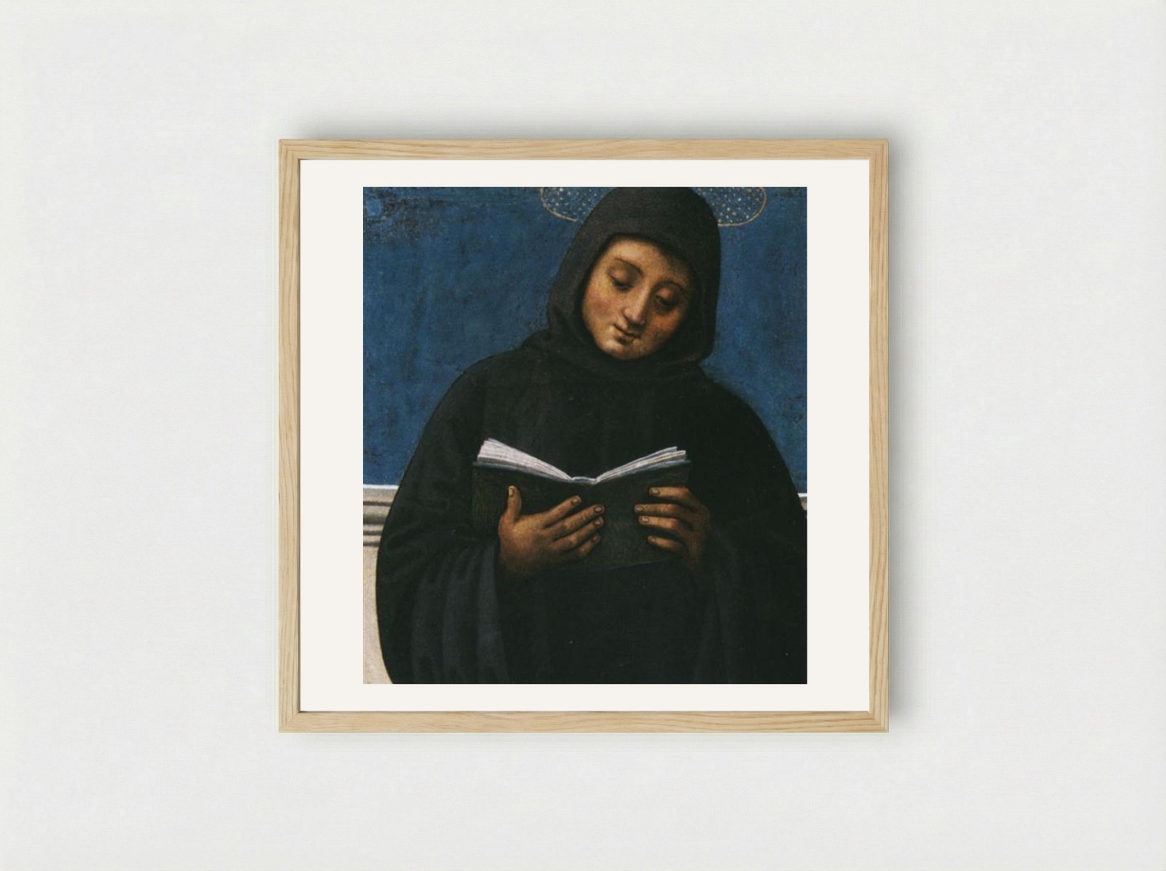 Polyptych of St. Peter (San Mauro) - Pietro Perugino - Framed Print Wood