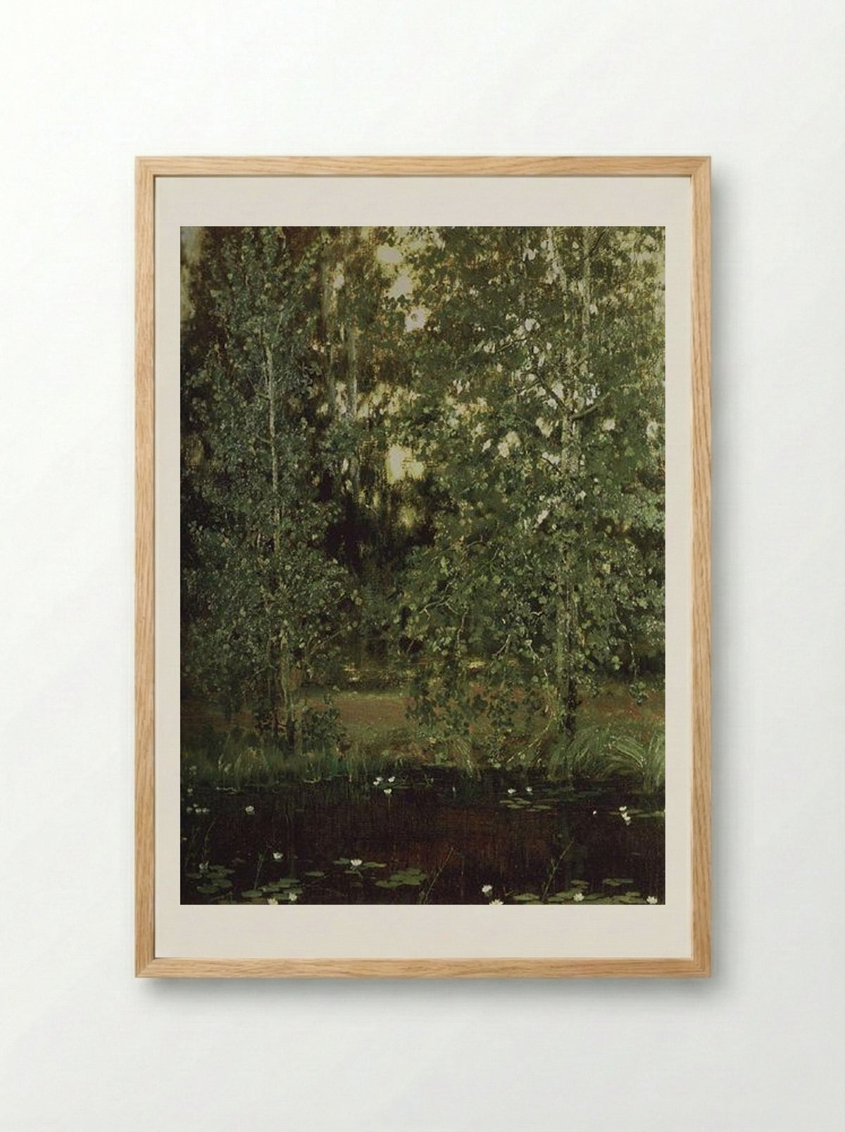 Pond in Ochtir - Viktor Vasnetsov - Framed Print Wood