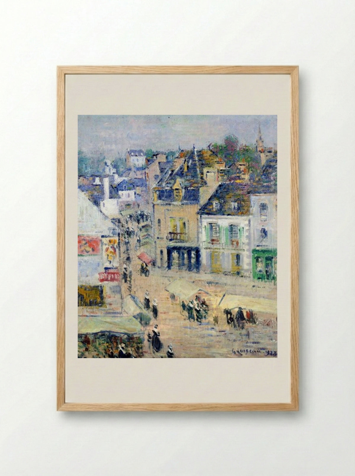 Pont Aven, Grey Weather - Gustave Loiseau - Framed Print Wood