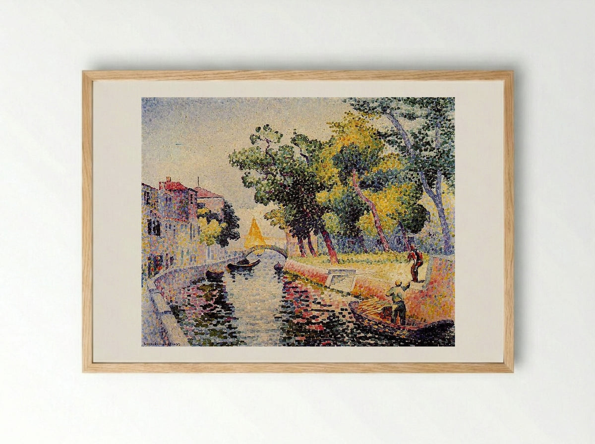 Ponte San Trovaso - Henri-Edmond Cross - Framed Print Wood